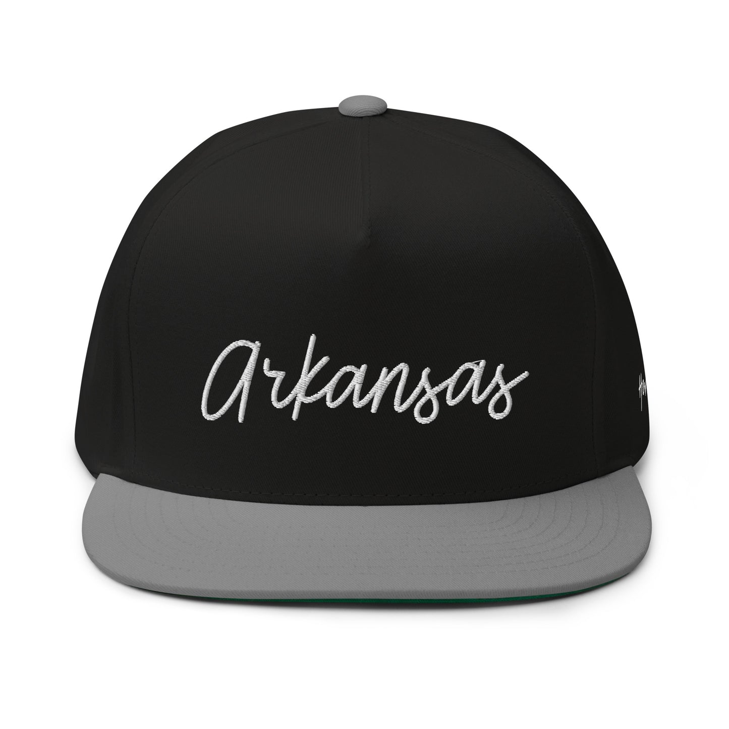 Arkansas Retro Script 5 Panel A-Frame Snapback Hat