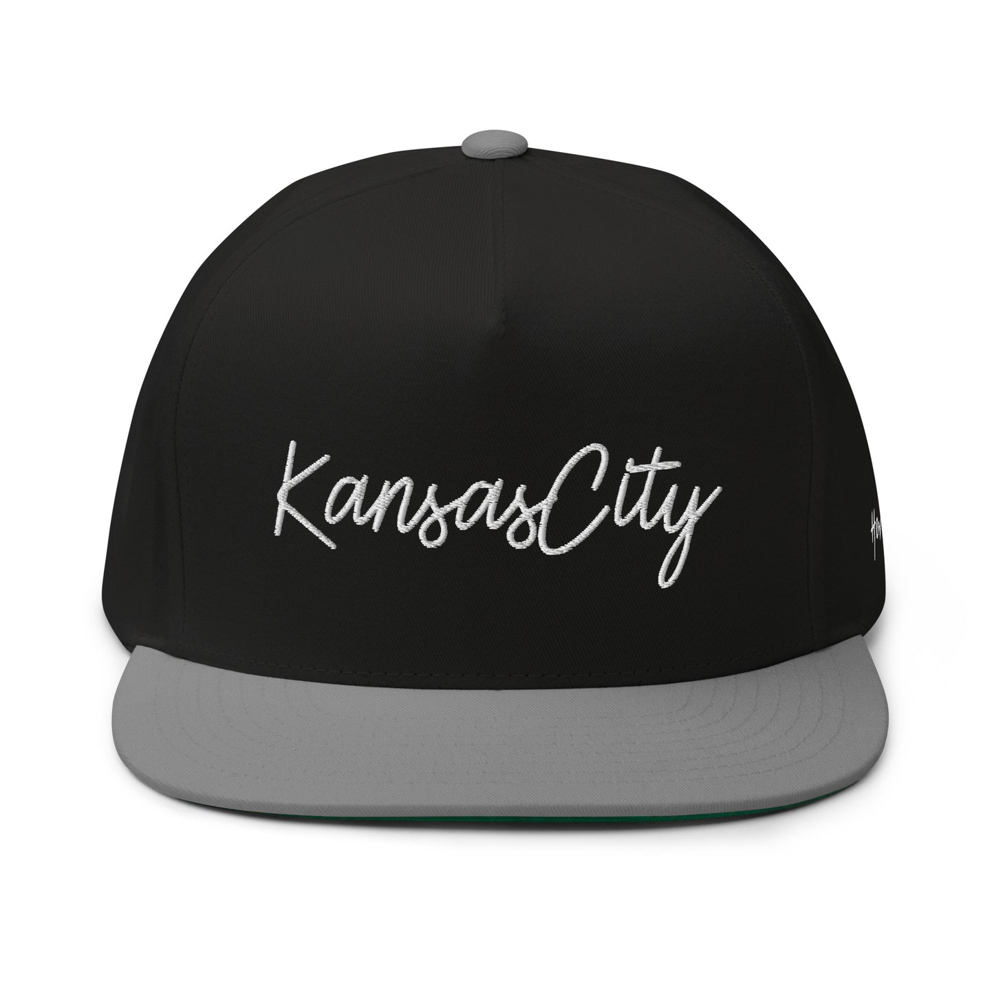 Kansas City Retro Script 5 Panel A-Frame Snapback Hat