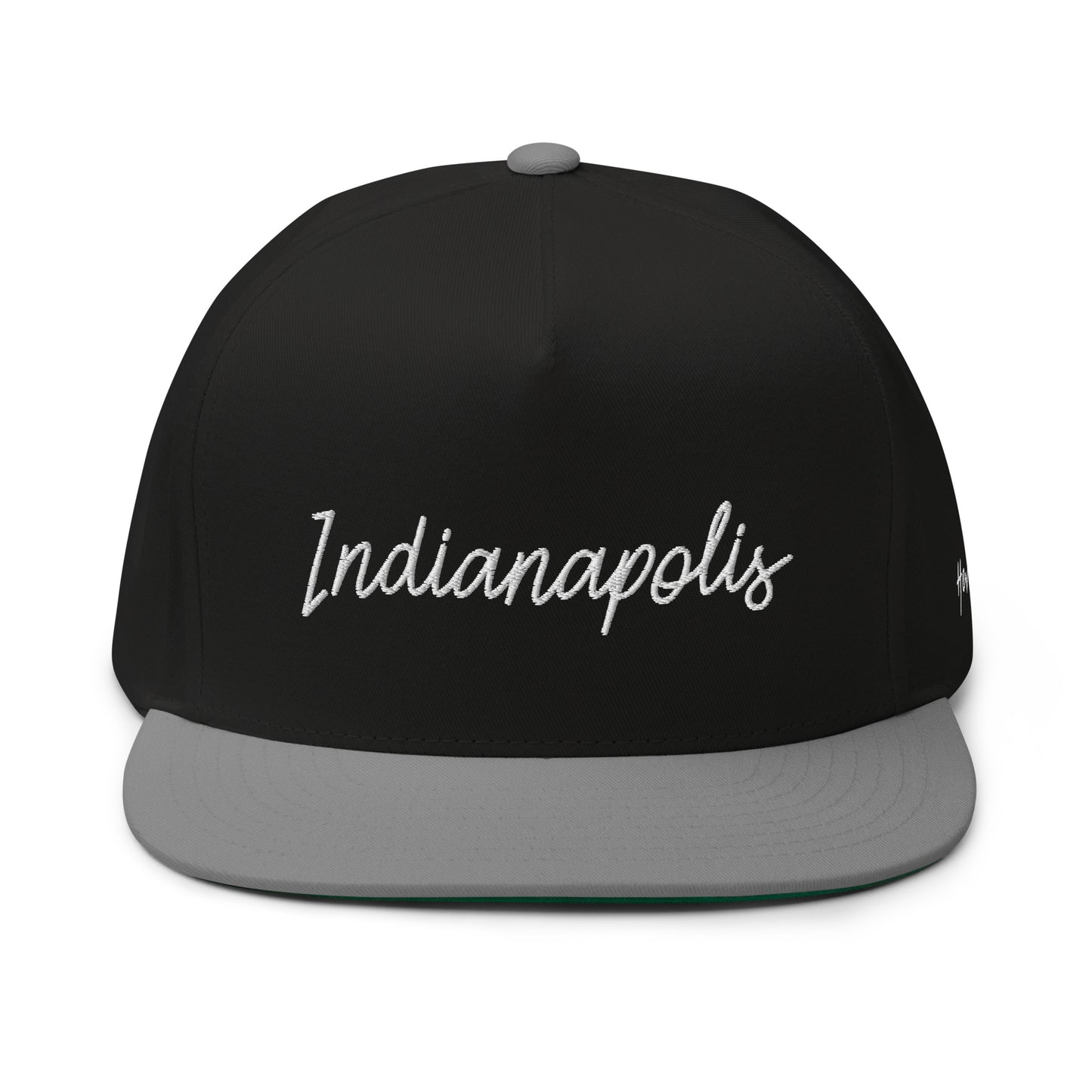 Indianapolis Retro Script 5 Panel A-Frame Snapback Hat