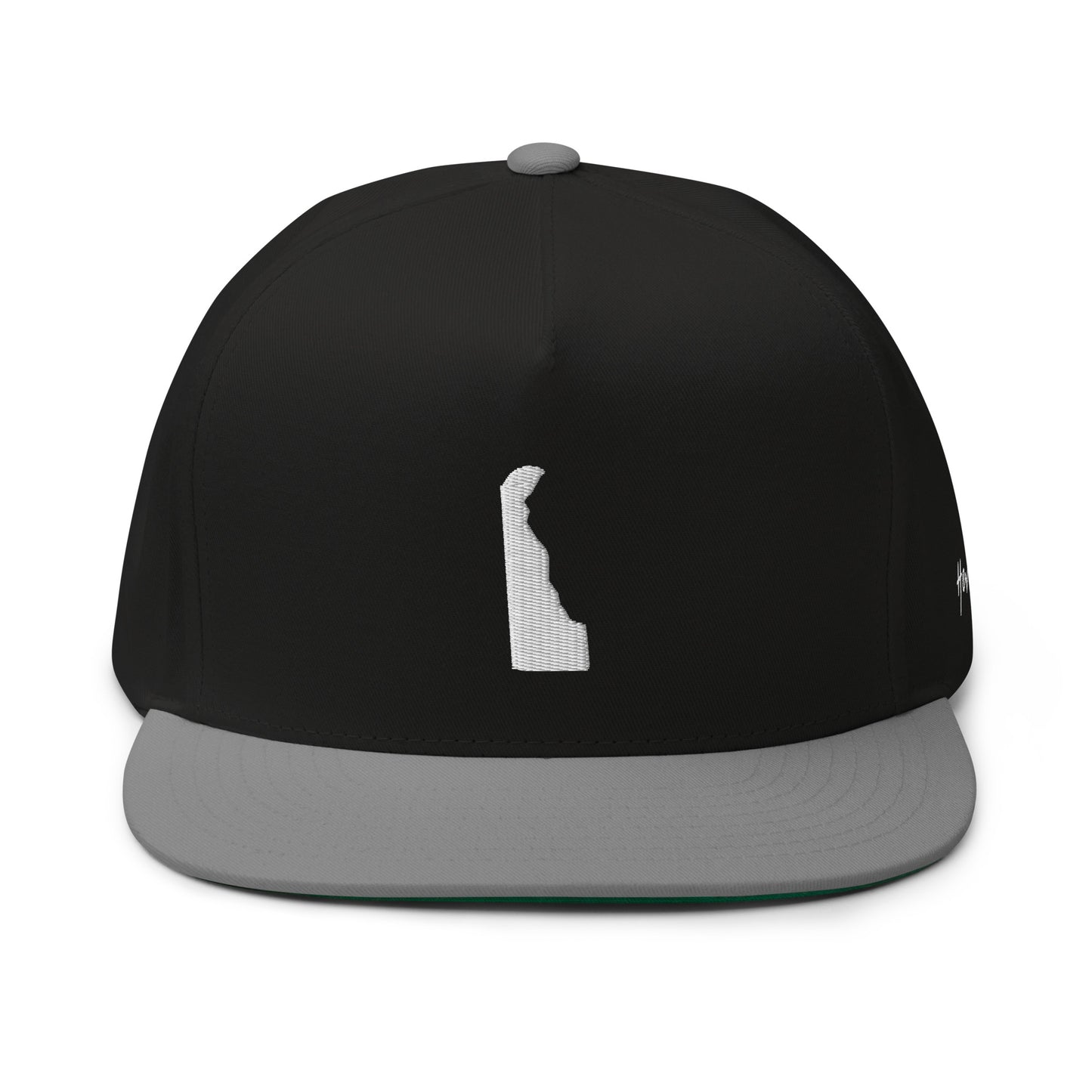 Delaware State Silhouette 5 Panel A-Frame Snapback Hat