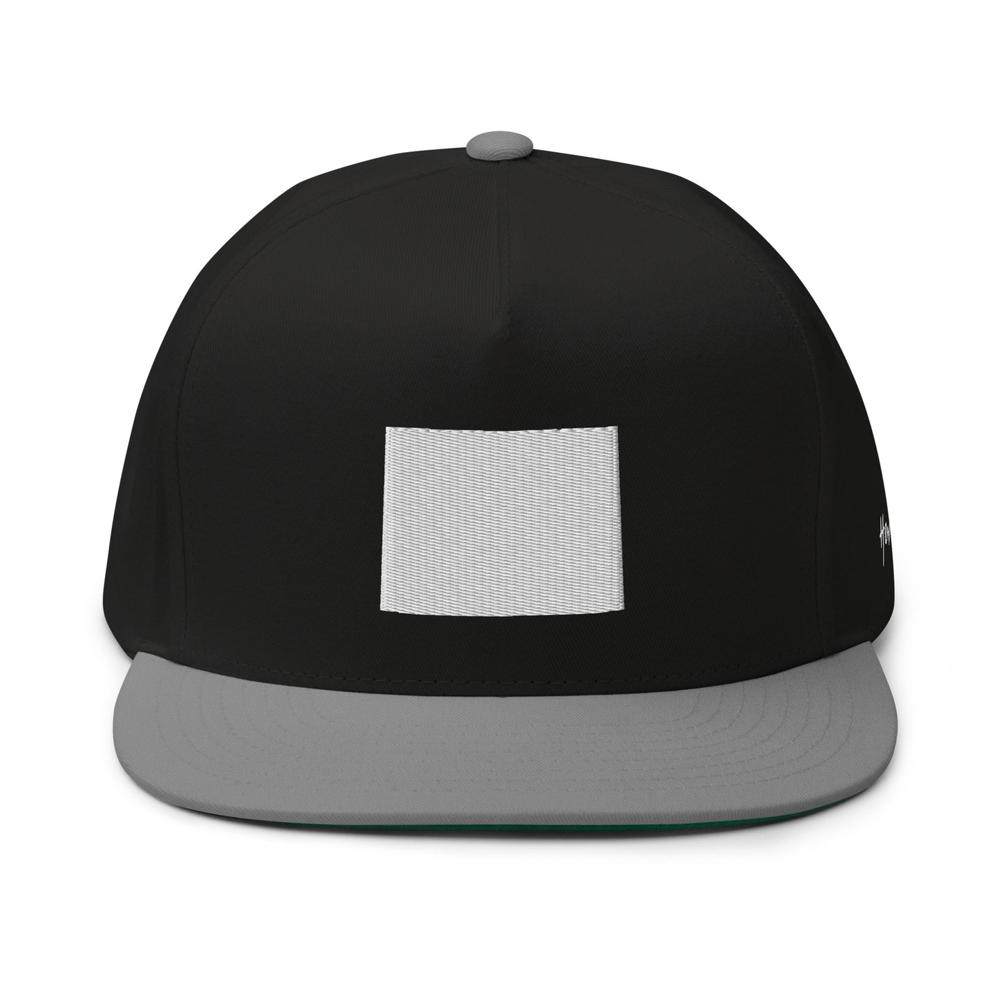 Wyoming State Silhouette 5 Panel A-Frame Snapback Hat