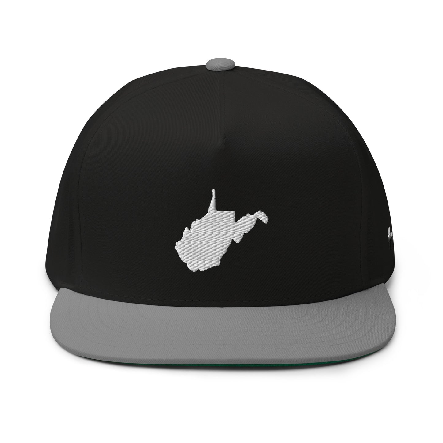 West Virginia State Silhouette 5 Panel A-Frame Snapback Hat