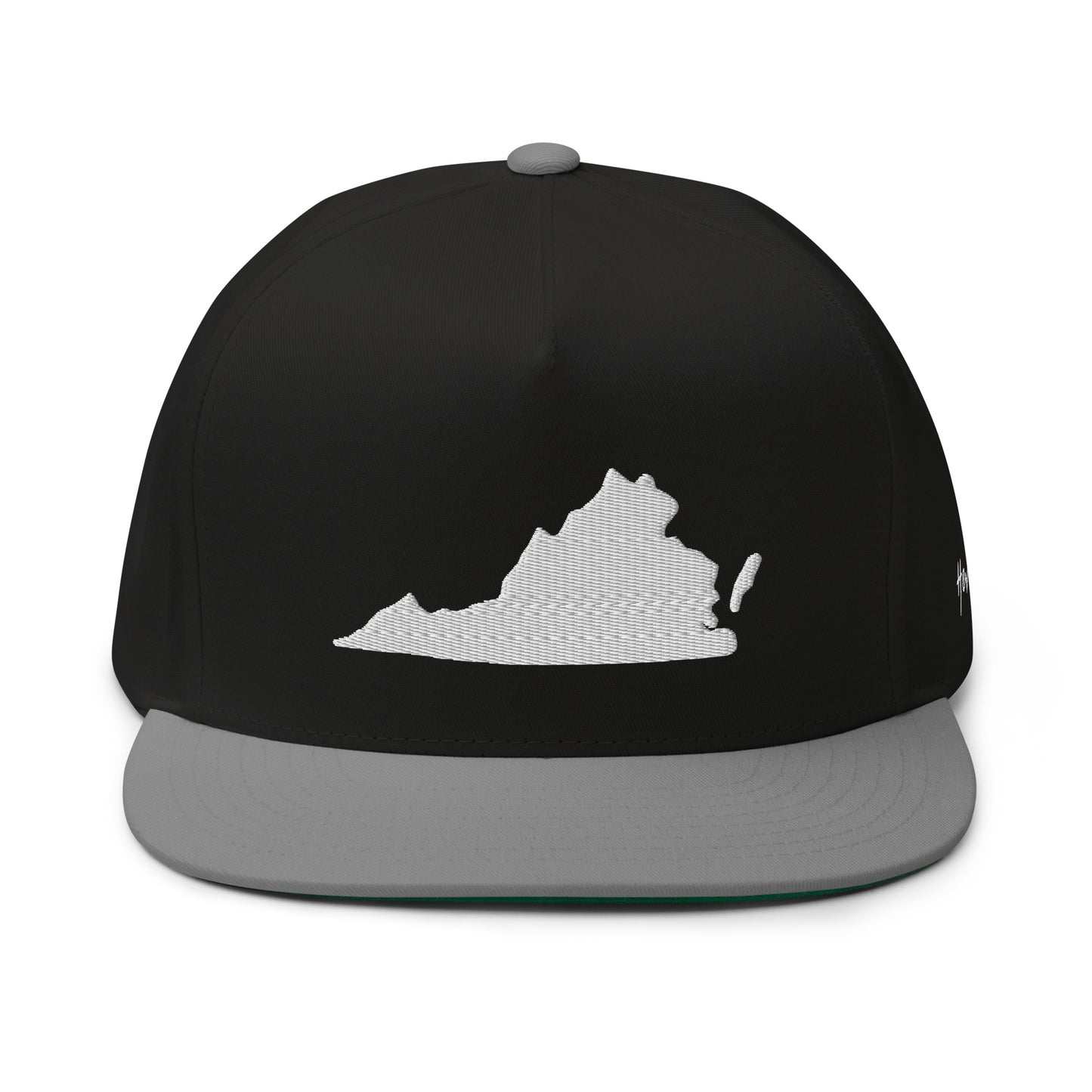 Virginia State Silhouette 5 Panel A-Frame Snapback Hat