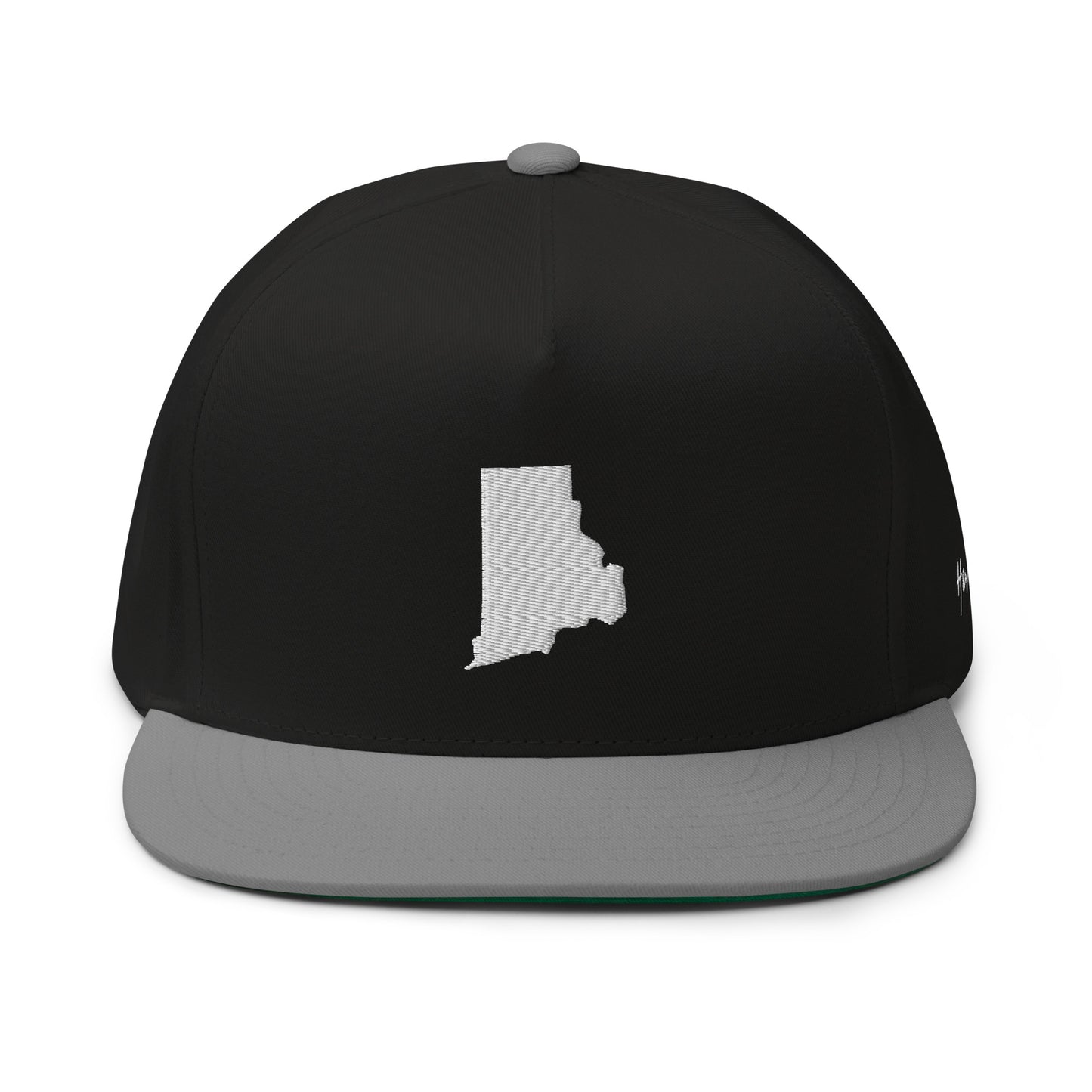Rhode Island State Silhouette 5 Panel A-Frame Snapback Hat