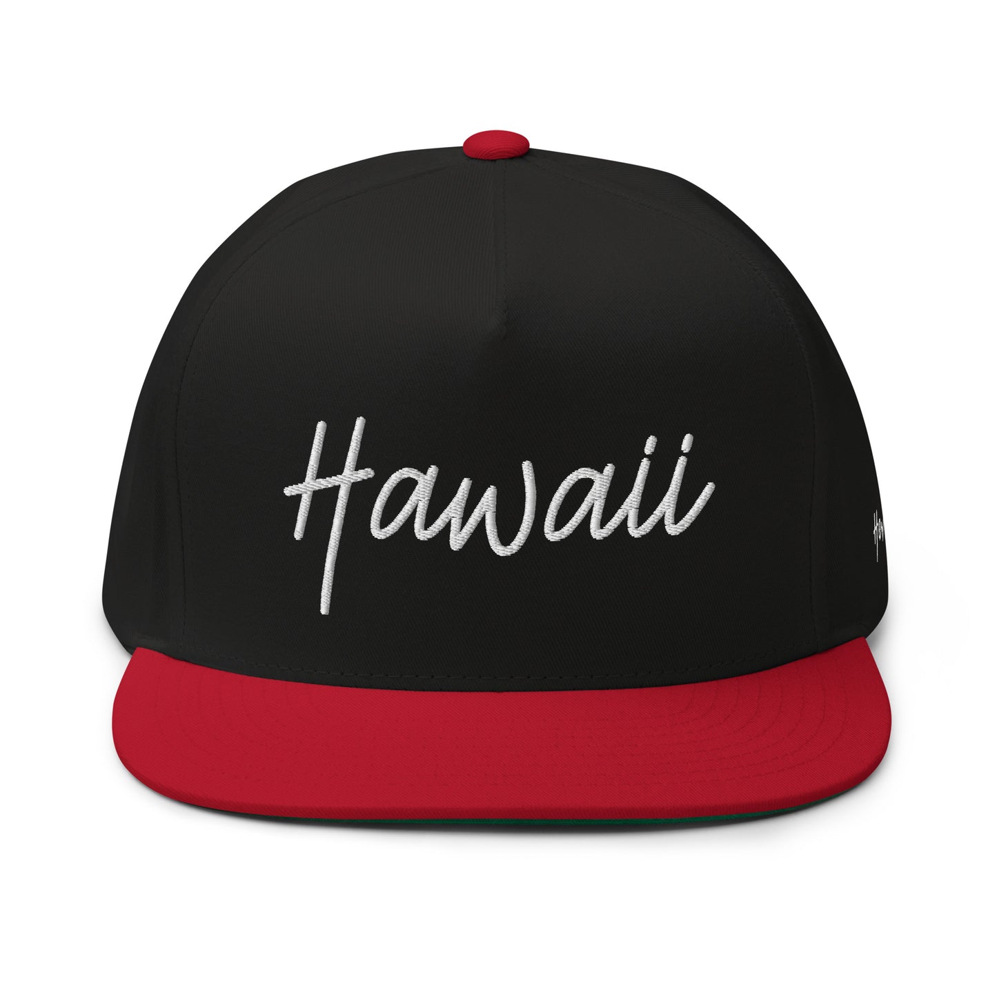 Hawaii Retro Script 5 Panel A-Frame Snapback Hat