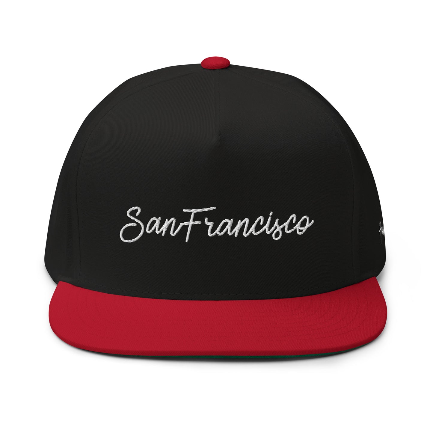 San Francisco Retro Script 5 Panel A-Frame Snapback Hat