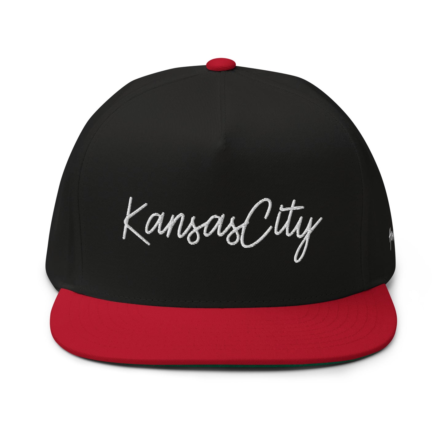 Kansas City Retro Script 5 Panel A-Frame Snapback Hat