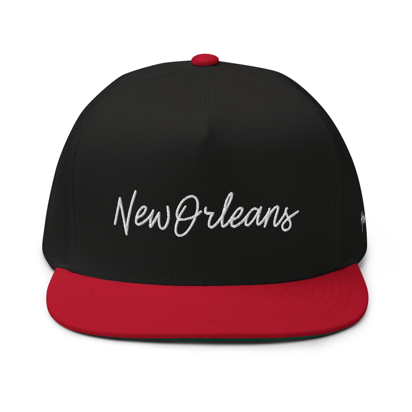 New Orleans Retro Script 5 Panel A-Frame Snapback Hat
