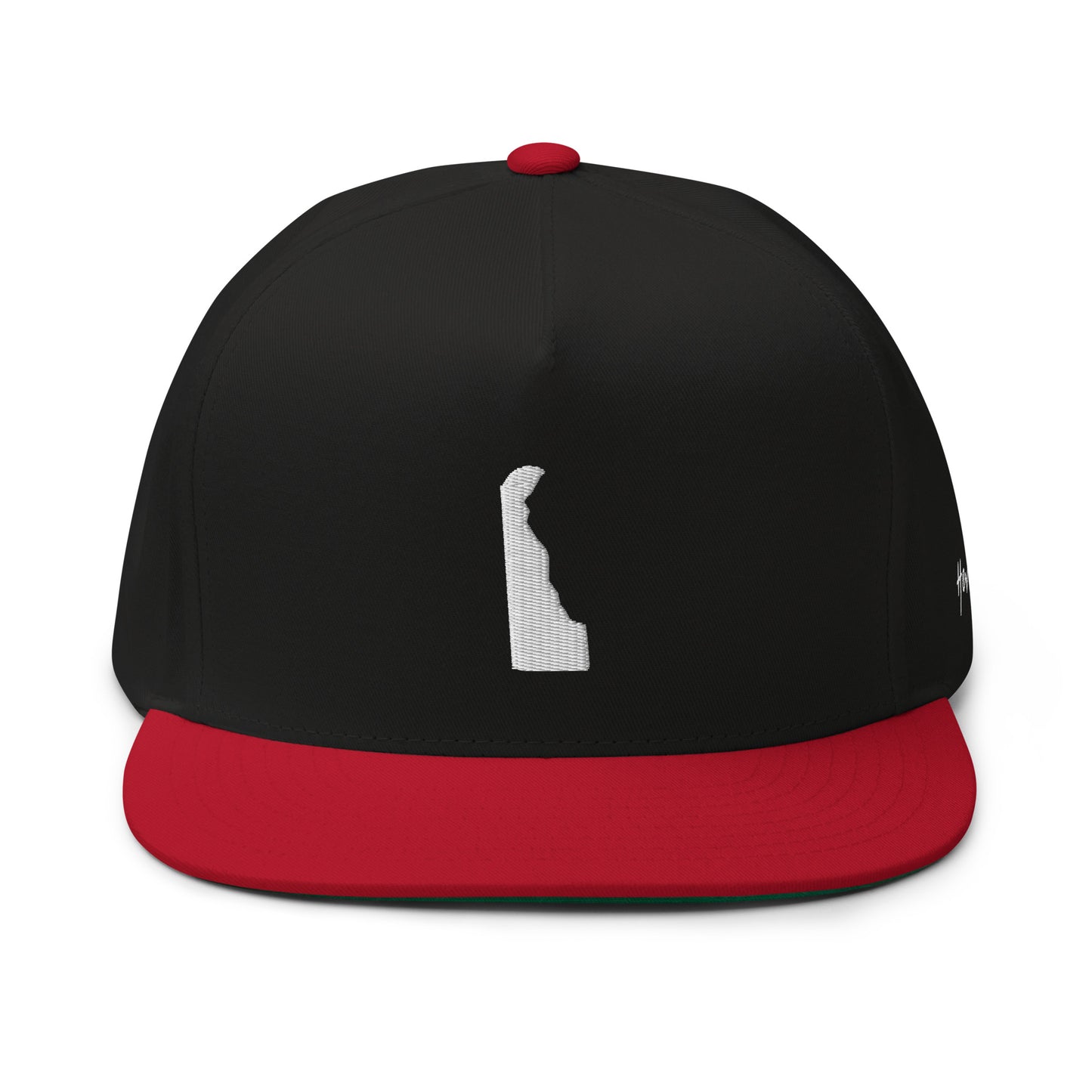 Delaware State Silhouette 5 Panel A-Frame Snapback Hat