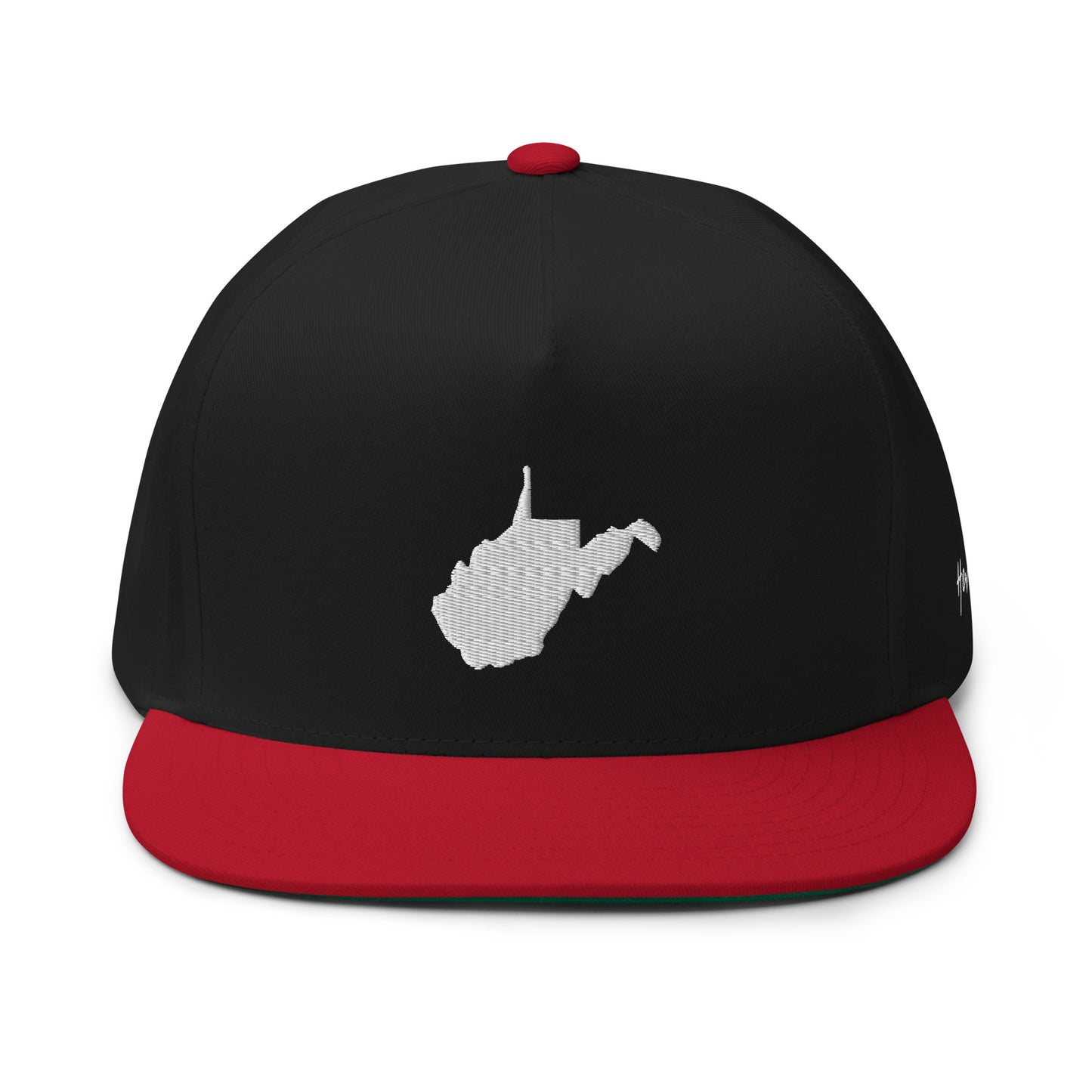 West Virginia State Silhouette 5 Panel A-Frame Snapback Hat