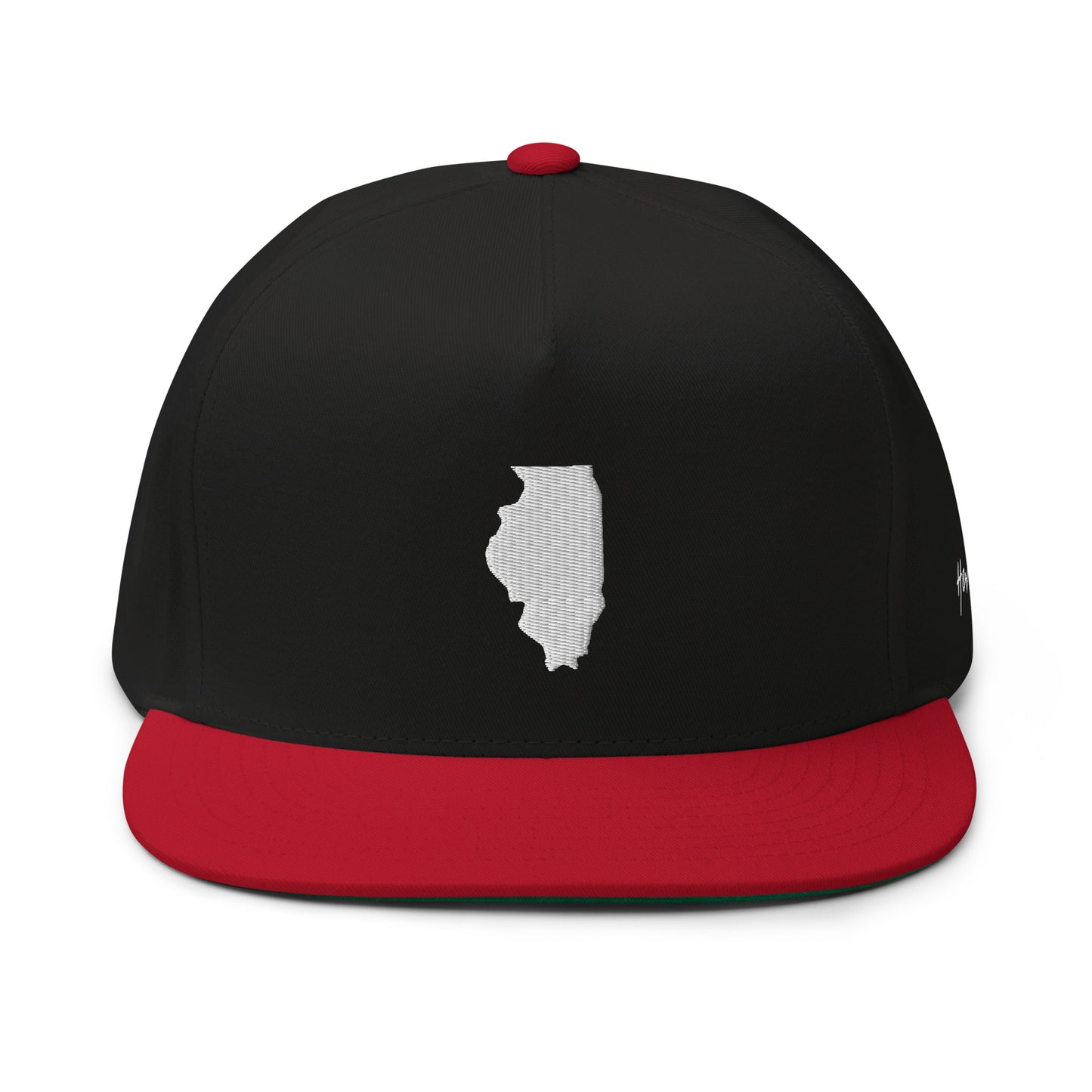 Illinois State Silhouette 5 Panel A-Frame Snapback Hat