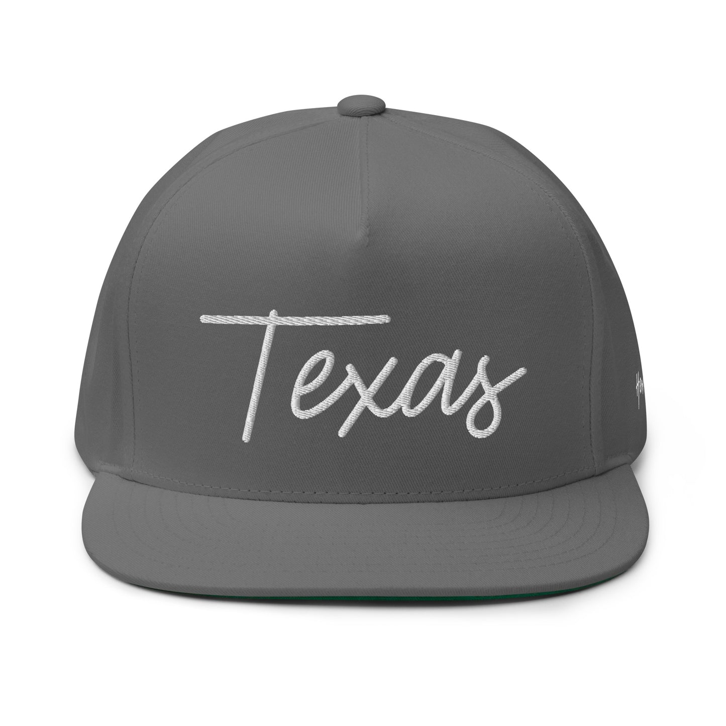 Texas Retro Script 5 Panel A-Frame Snapback Hat
