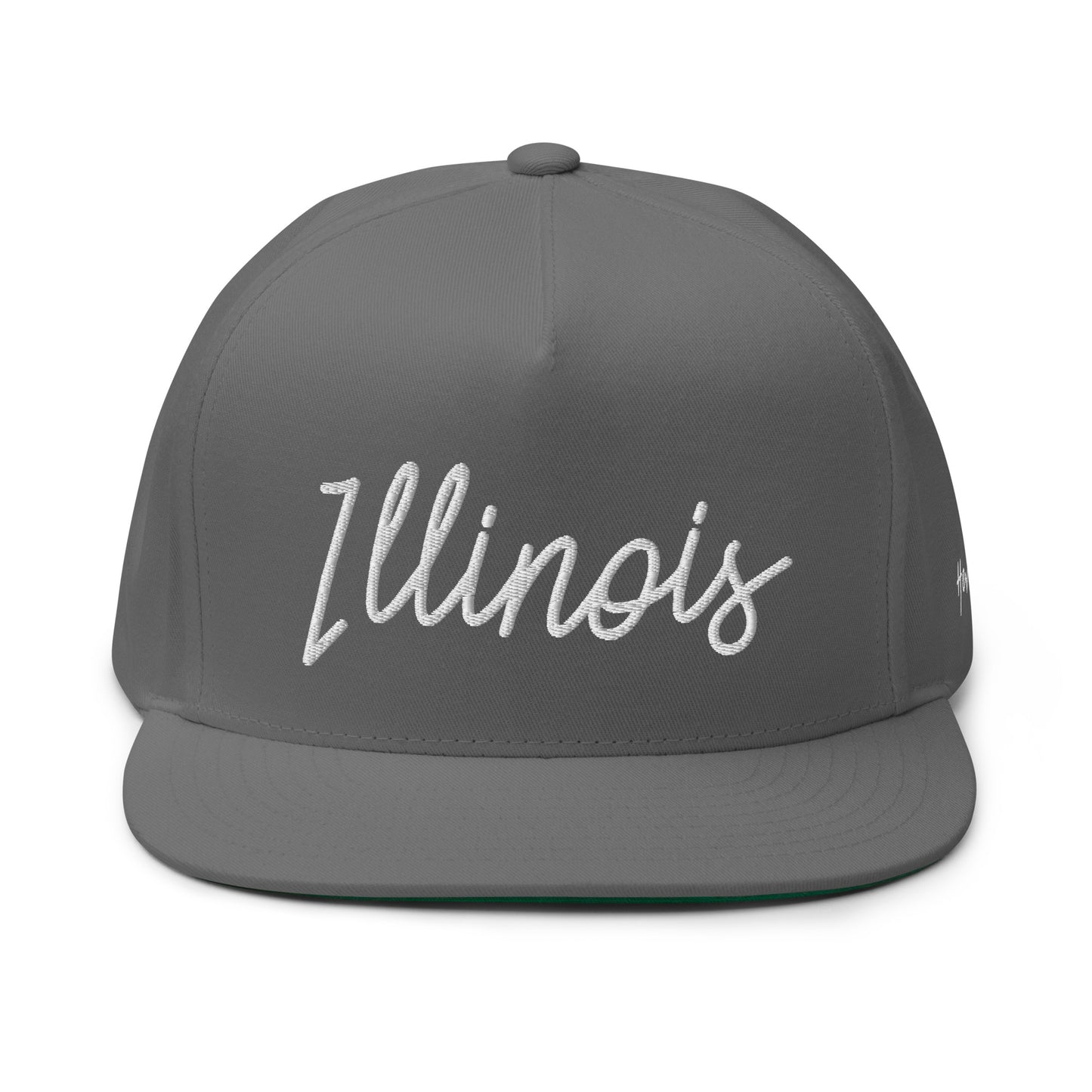 Illinois Retro Script 5 Panel A-Frame Snapback Hat