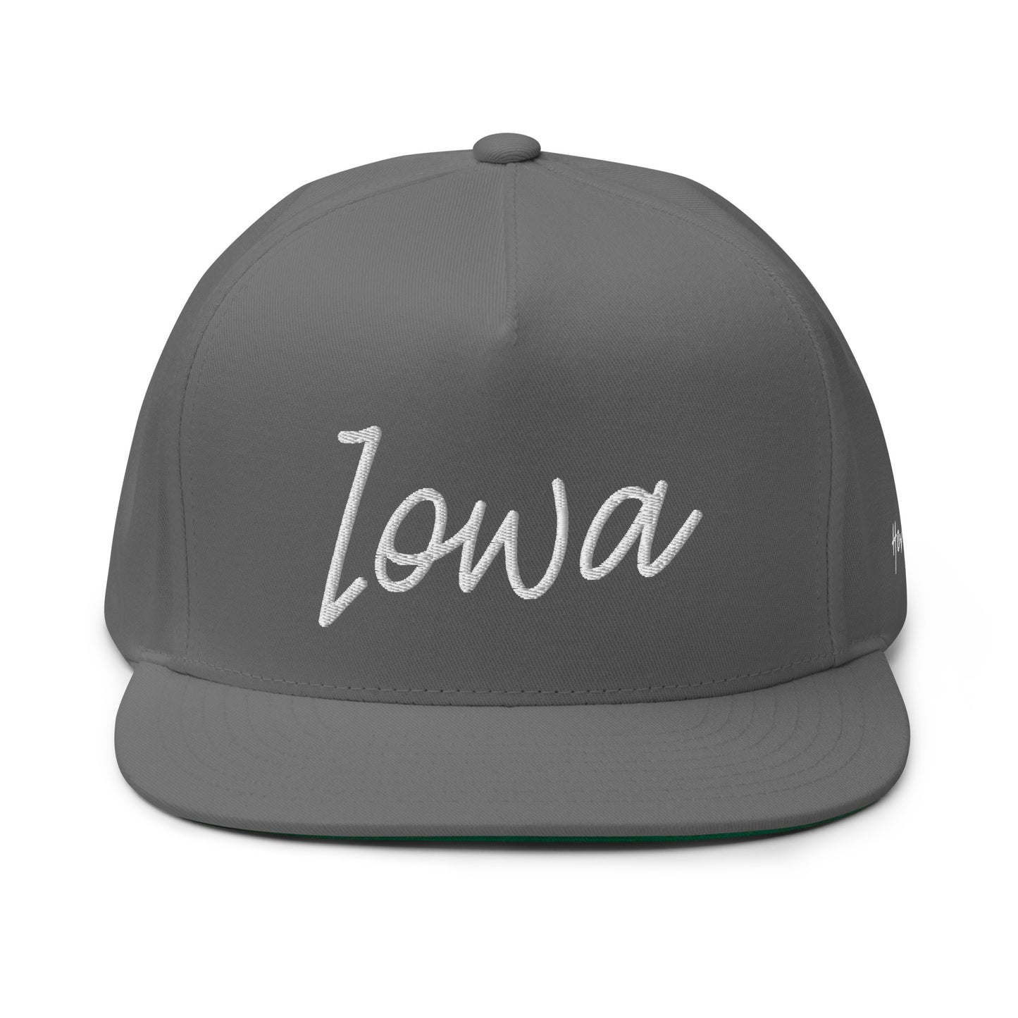 Iowa Retro Script 5 Panel A-Frame Snapback Hat