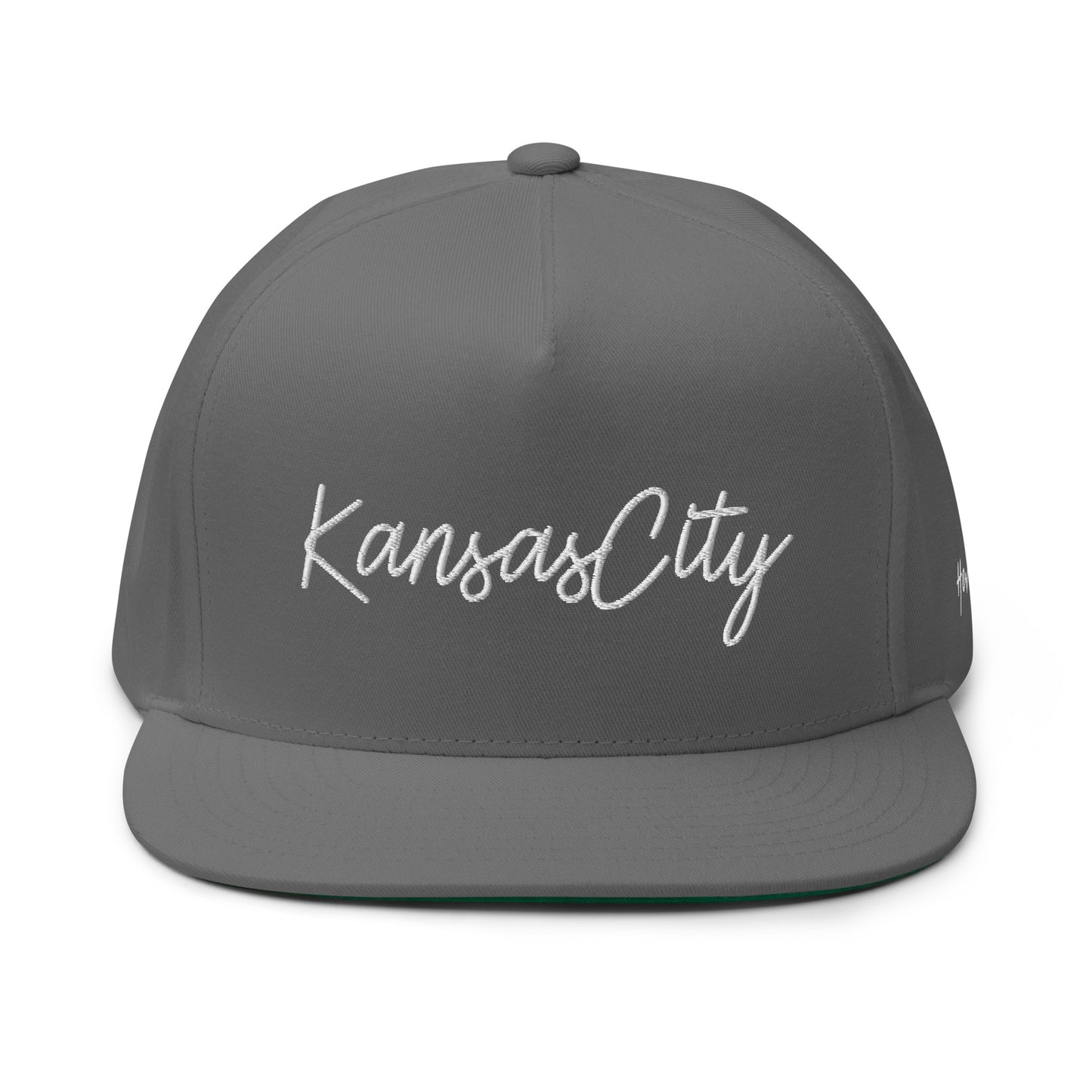 Kansas City Retro Script 5 Panel A-Frame Snapback Hat