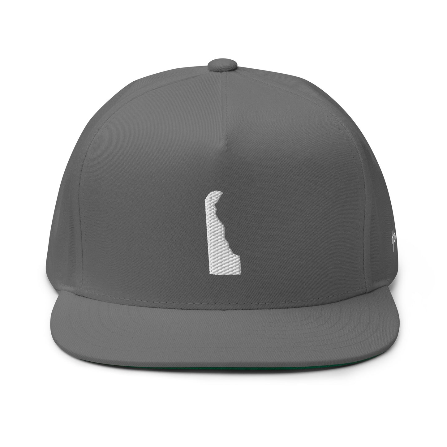Delaware State Silhouette 5 Panel A-Frame Snapback Hat
