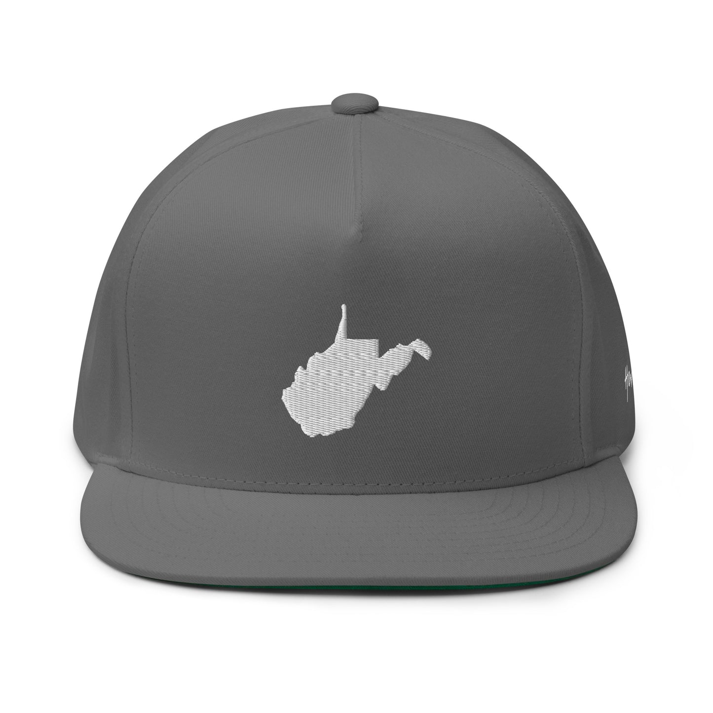 West Virginia State Silhouette 5 Panel A-Frame Snapback Hat