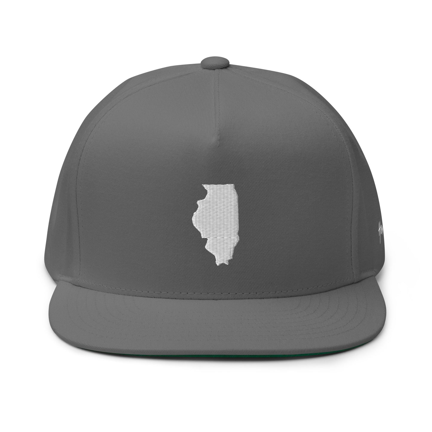 Illinois State Silhouette 5 Panel A-Frame Snapback Hat