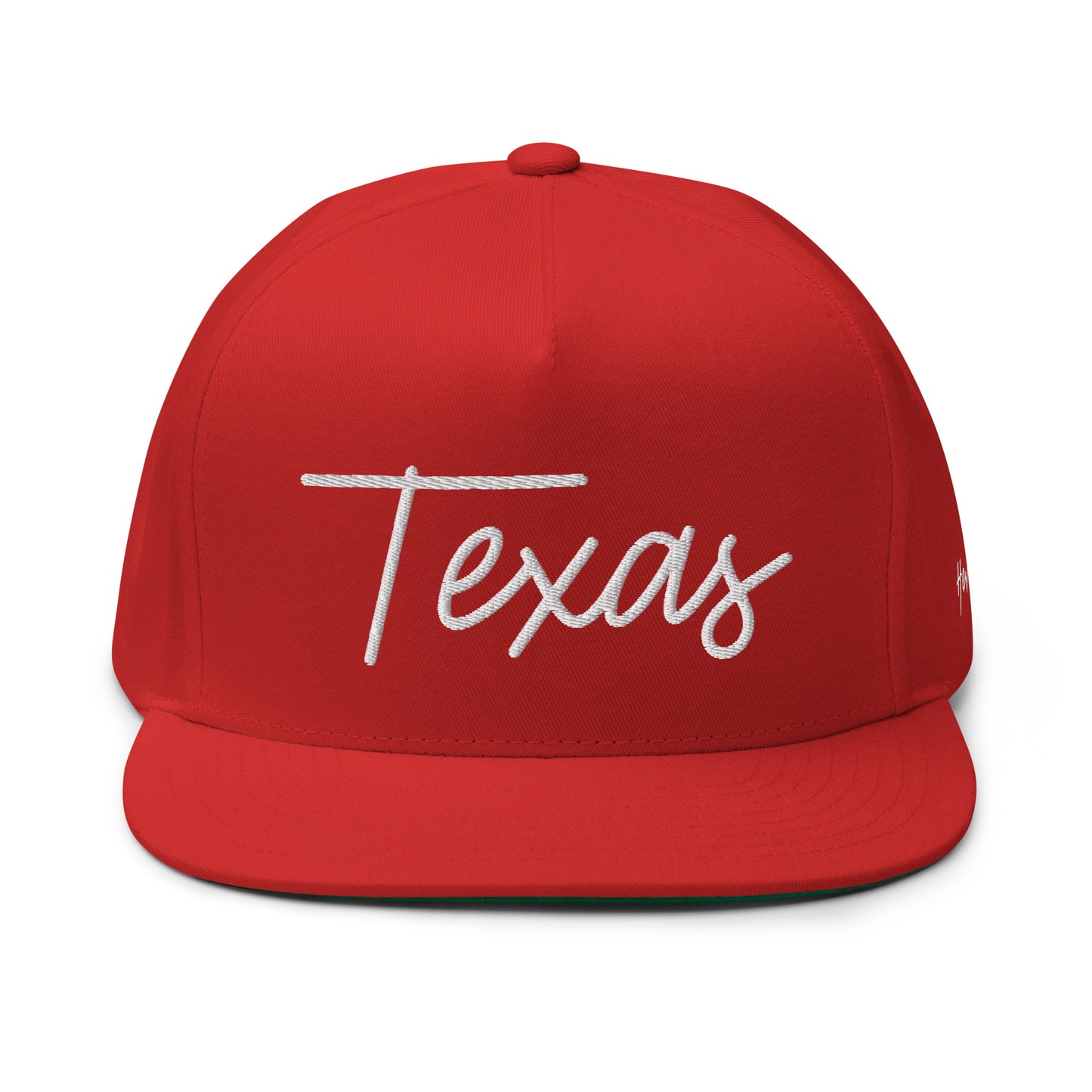 Texas Retro Script 5 Panel A-Frame Snapback Hat