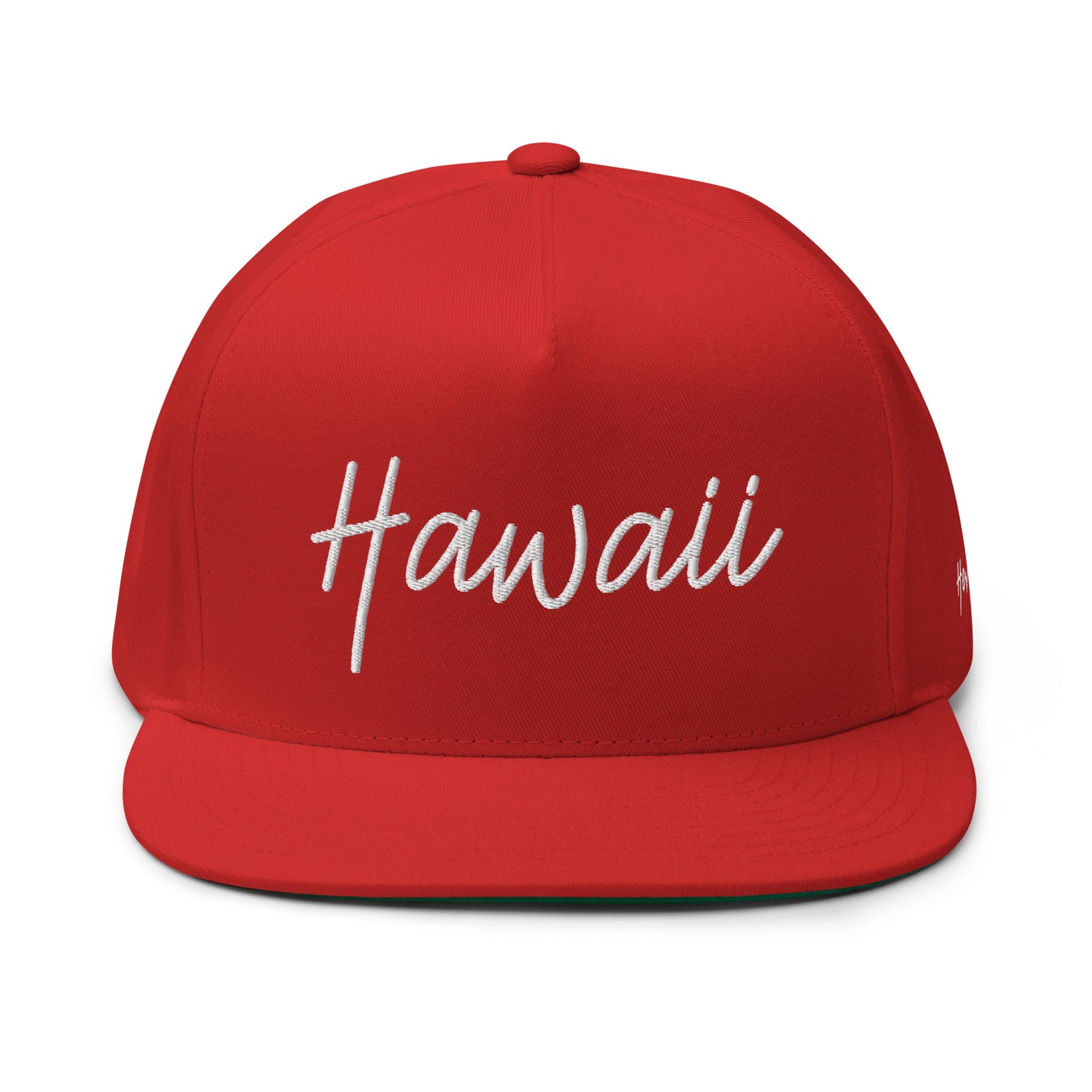 Hawaii Retro Script 5 Panel A-Frame Snapback Hat