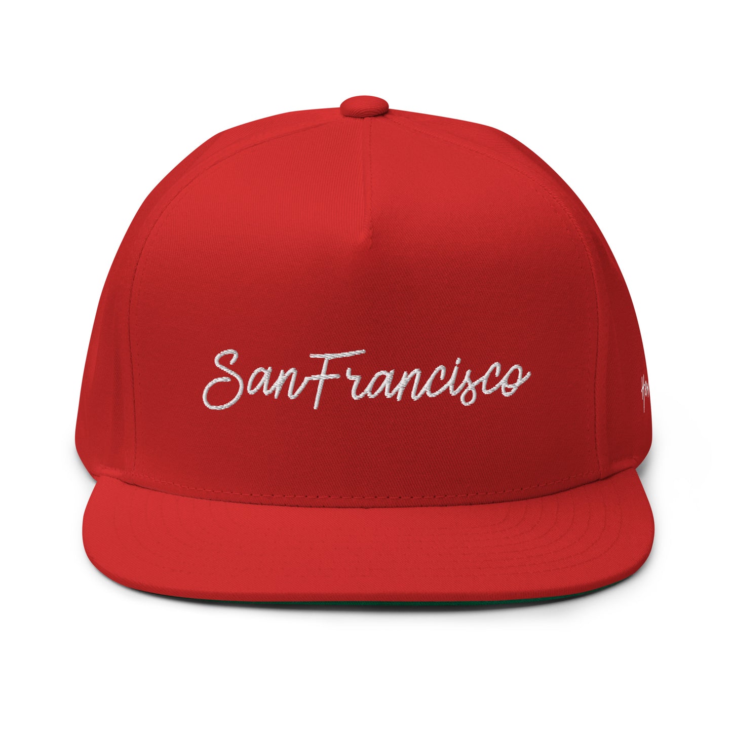 San Francisco Retro Script 5 Panel A-Frame Snapback Hat