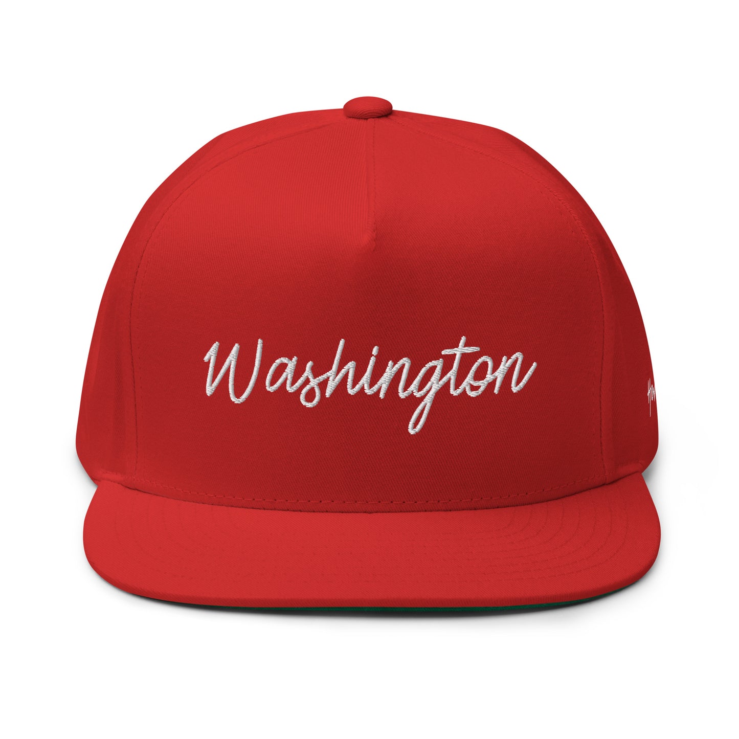 Washington Retro Script 5 Panel A-Frame Snapback Hat