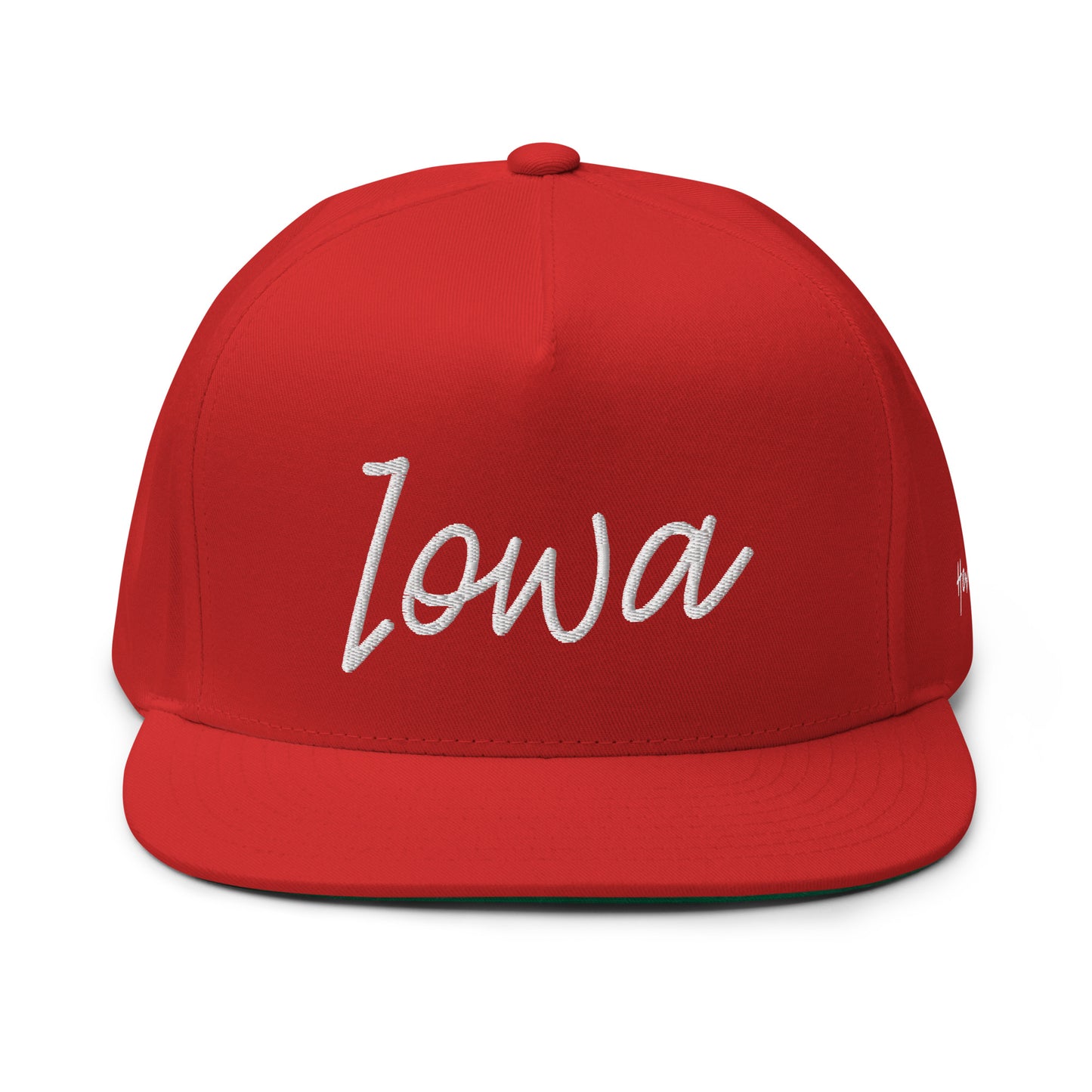 Iowa Retro Script 5 Panel A-Frame Snapback Hat
