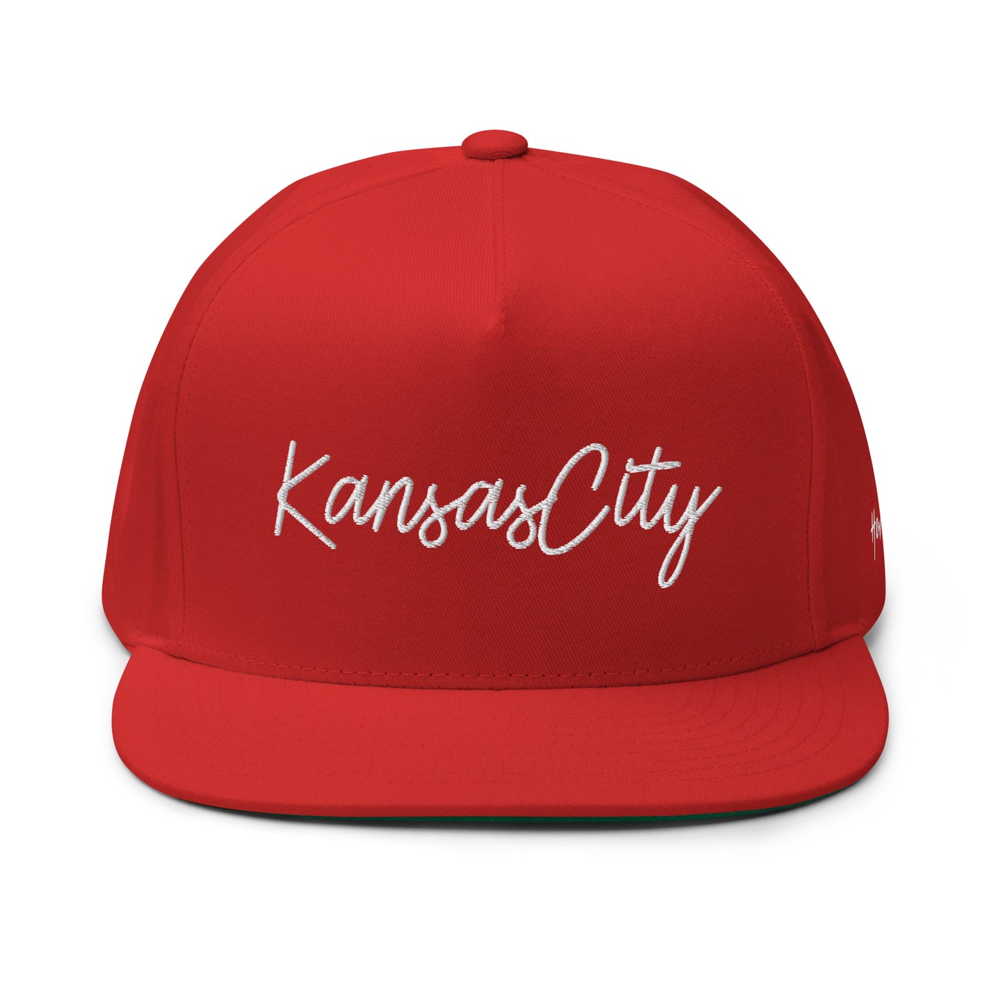 Kansas City Retro Script 5 Panel A-Frame Snapback Hat