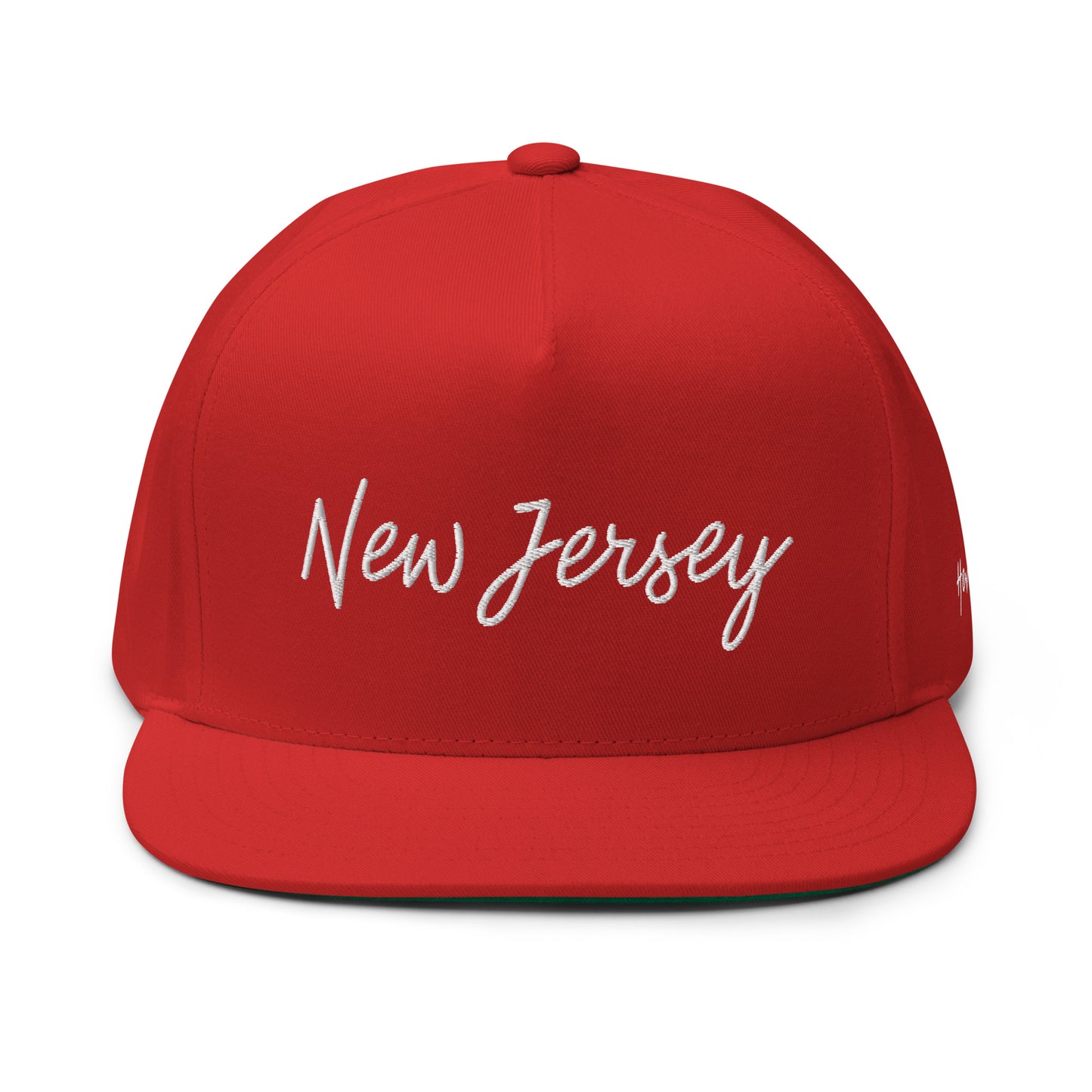 New Jersey Retro Script 5 Panel A-Frame Snapback Hat