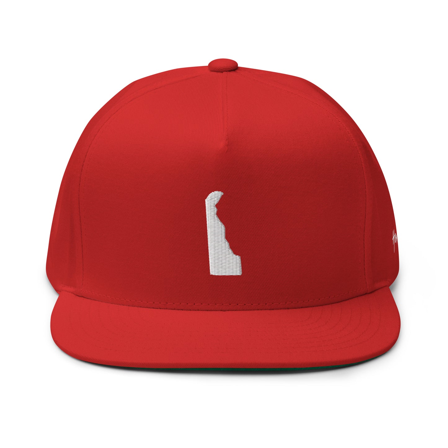 Delaware State Silhouette 5 Panel A-Frame Snapback Hat