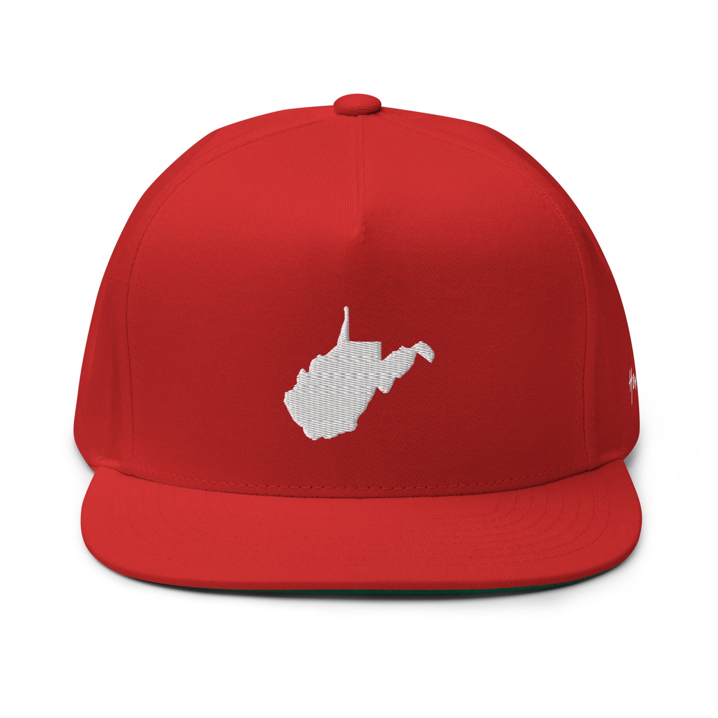 West Virginia State Silhouette 5 Panel A-Frame Snapback Hat