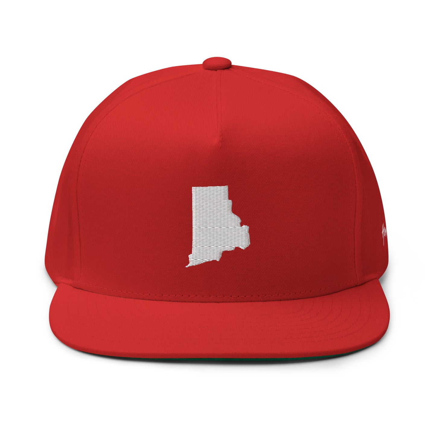 Rhode Island State Silhouette 5 Panel A-Frame Snapback Hat