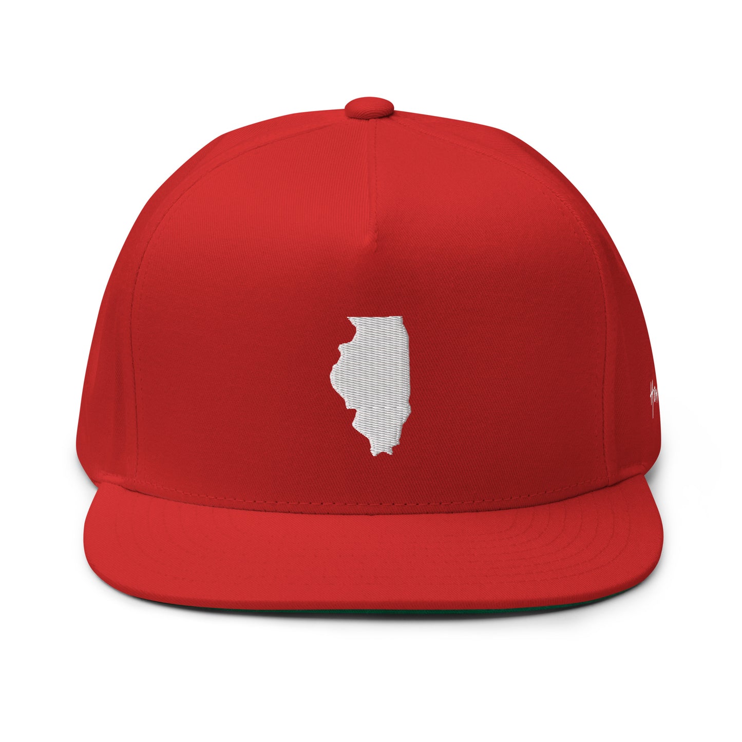 Illinois State Silhouette 5 Panel A-Frame Snapback Hat
