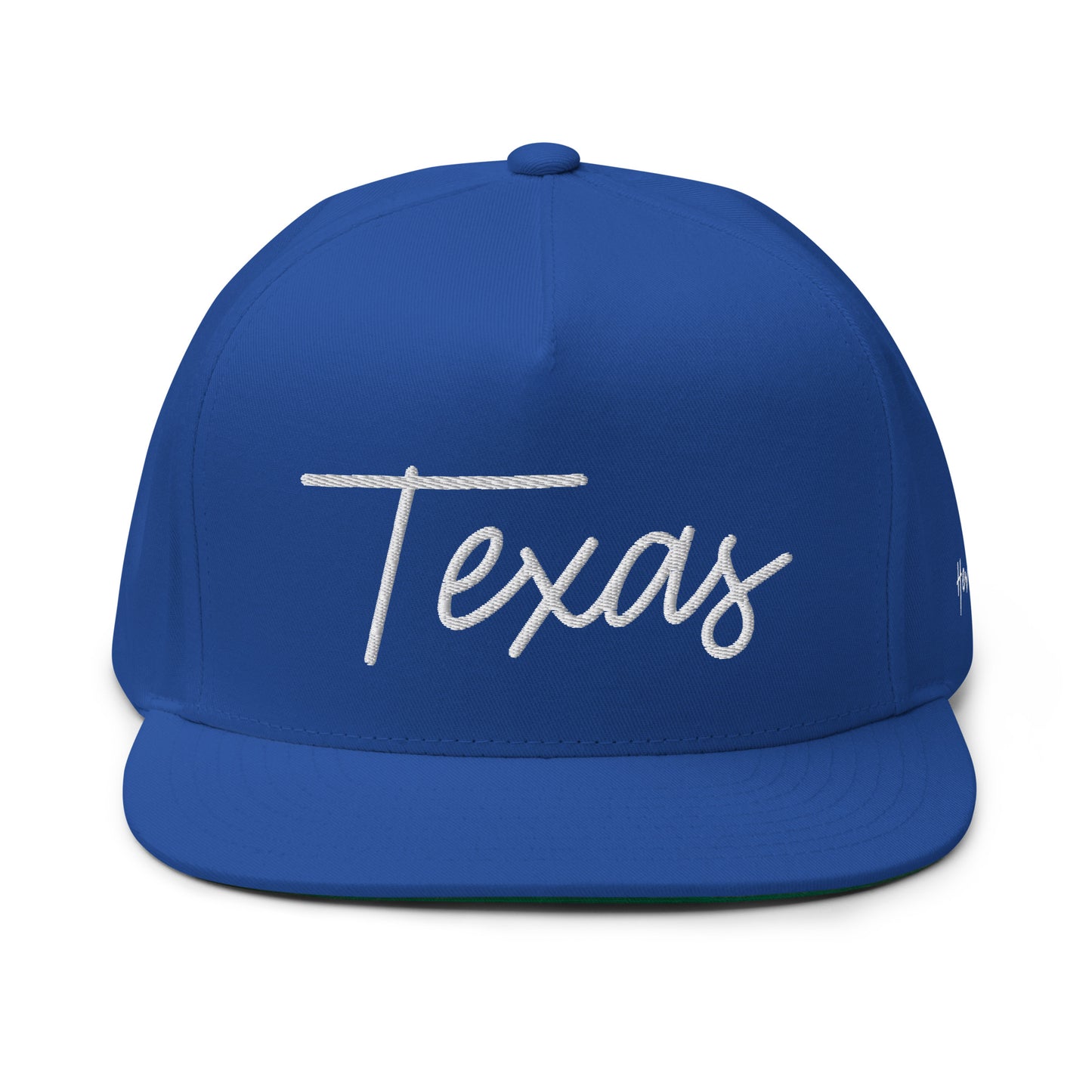 Texas Retro Script 5 Panel A-Frame Snapback Hat