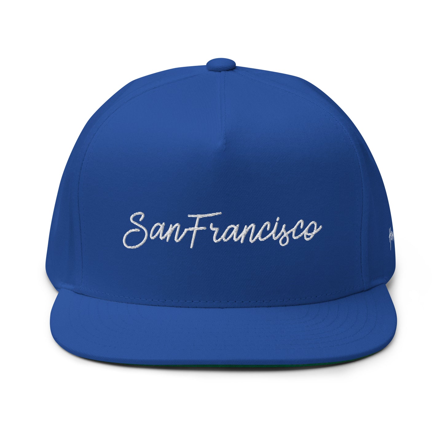 San Francisco Retro Script 5 Panel A-Frame Snapback Hat