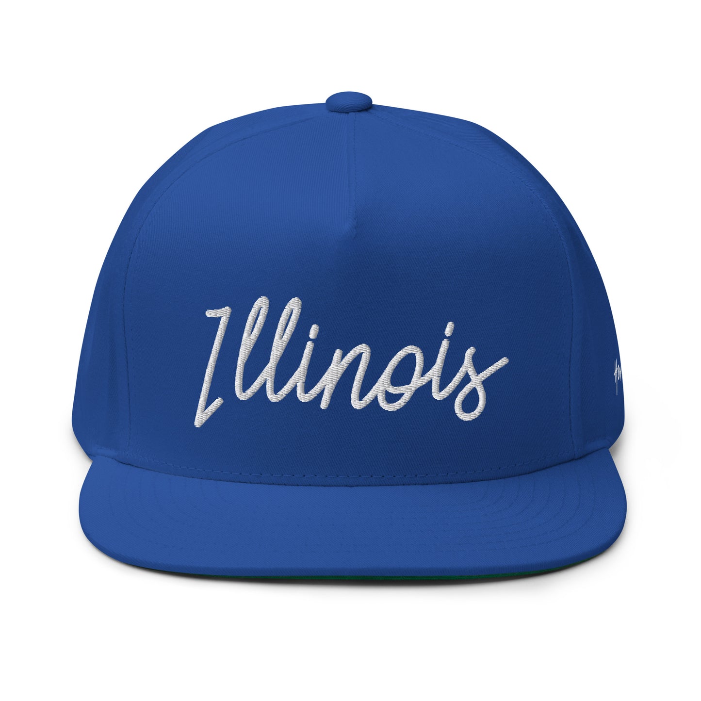 Illinois Retro Script 5 Panel A-Frame Snapback Hat