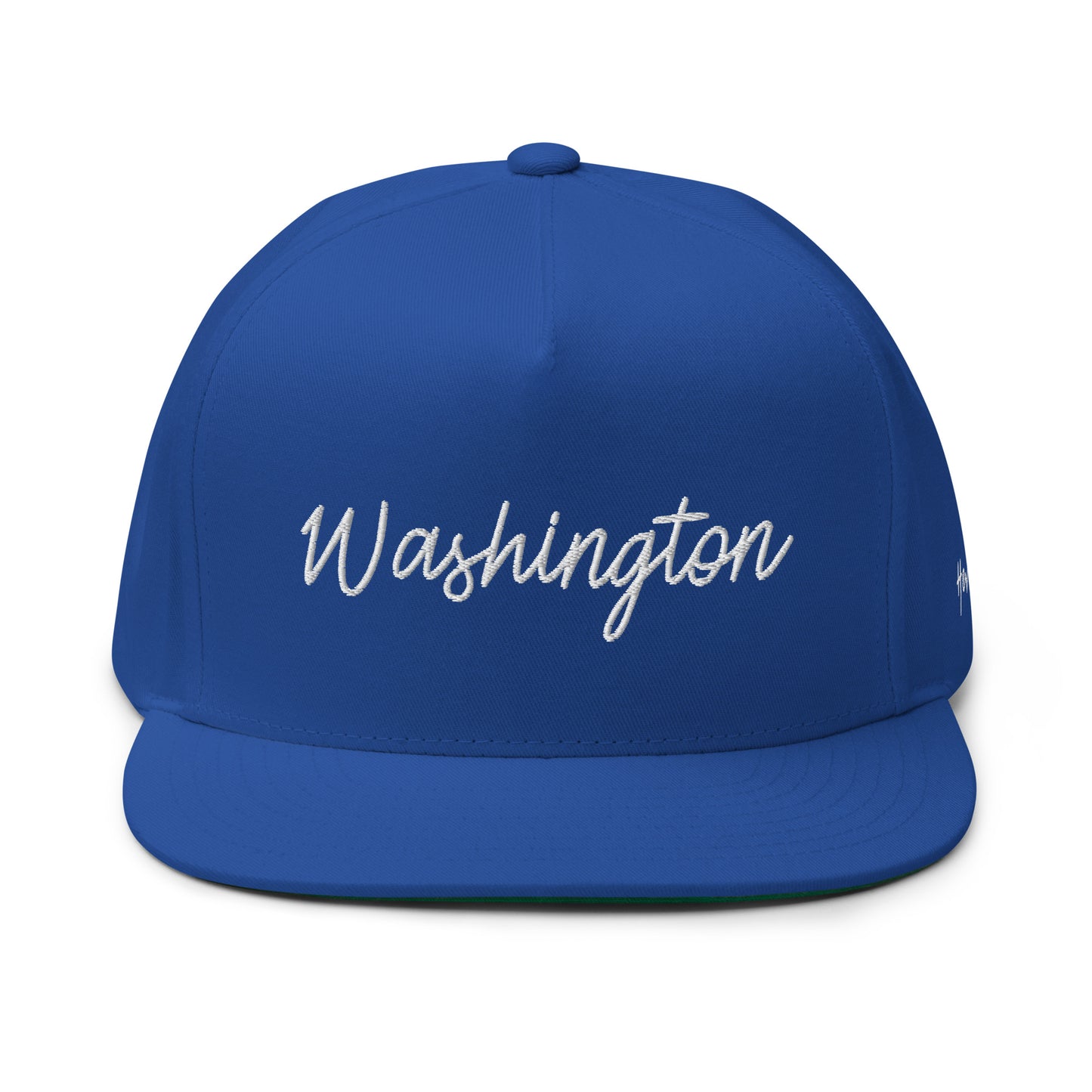 Washington Retro Script 5 Panel A-Frame Snapback Hat