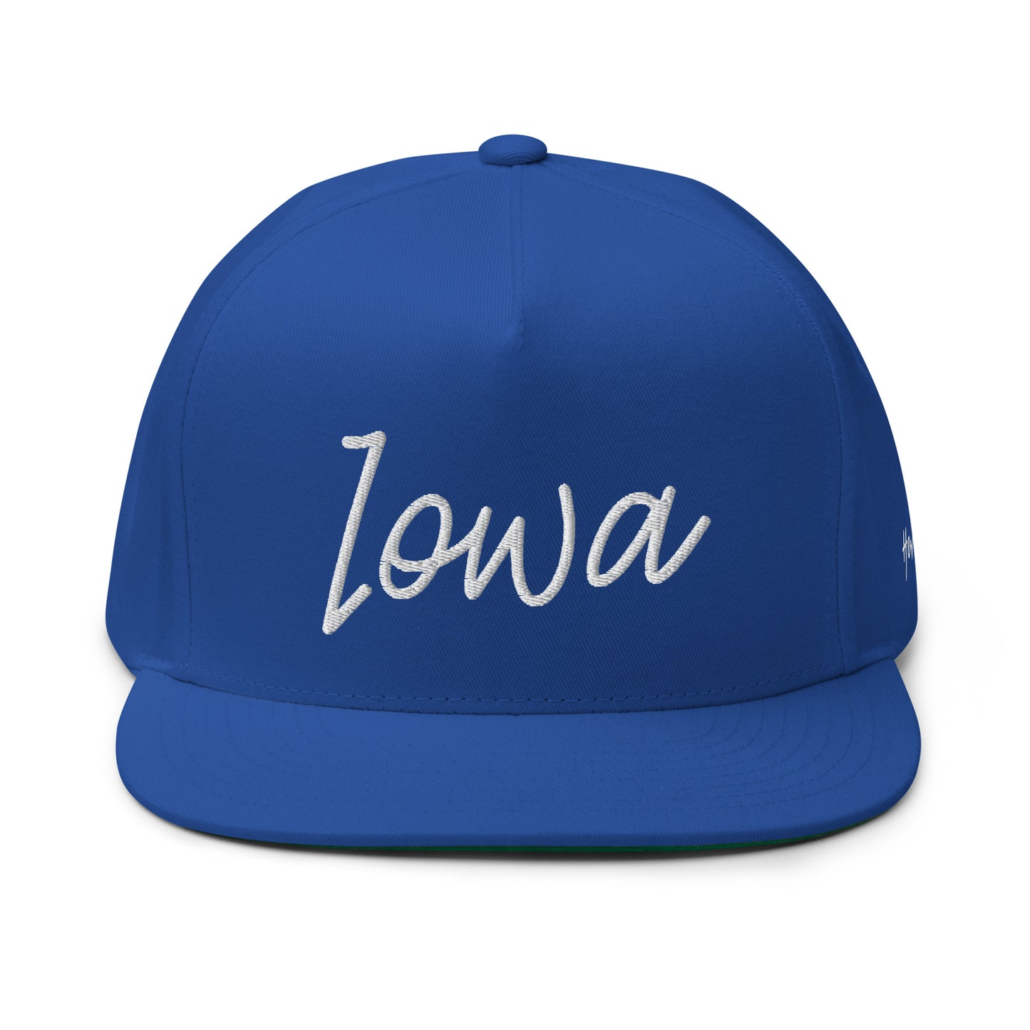 Iowa Retro Script 5 Panel A-Frame Snapback Hat