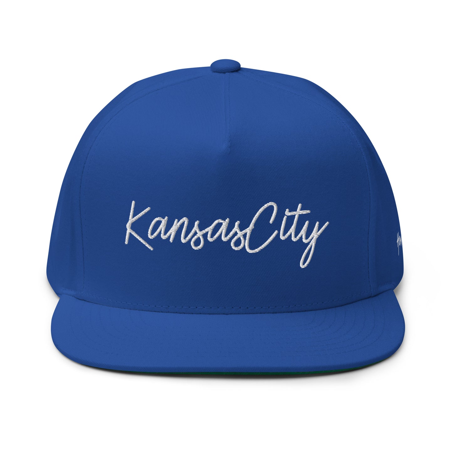 Kansas City Retro Script 5 Panel A-Frame Snapback Hat