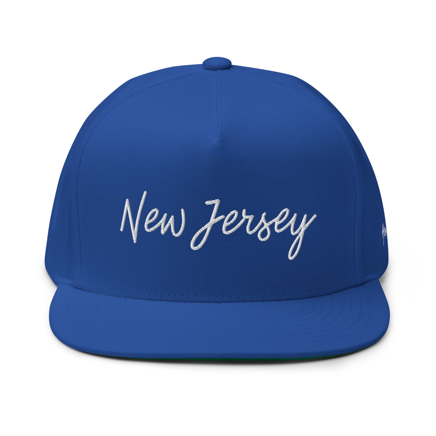 New Jersey Retro Script 5 Panel A-Frame Snapback Hat