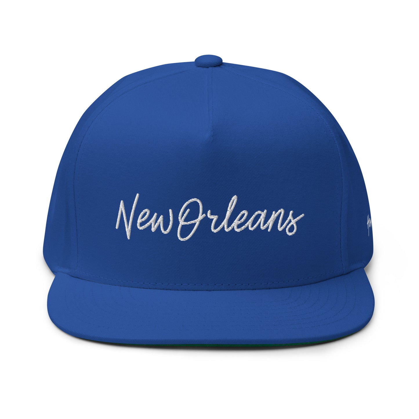 New Orleans Retro Script 5 Panel A-Frame Snapback Hat