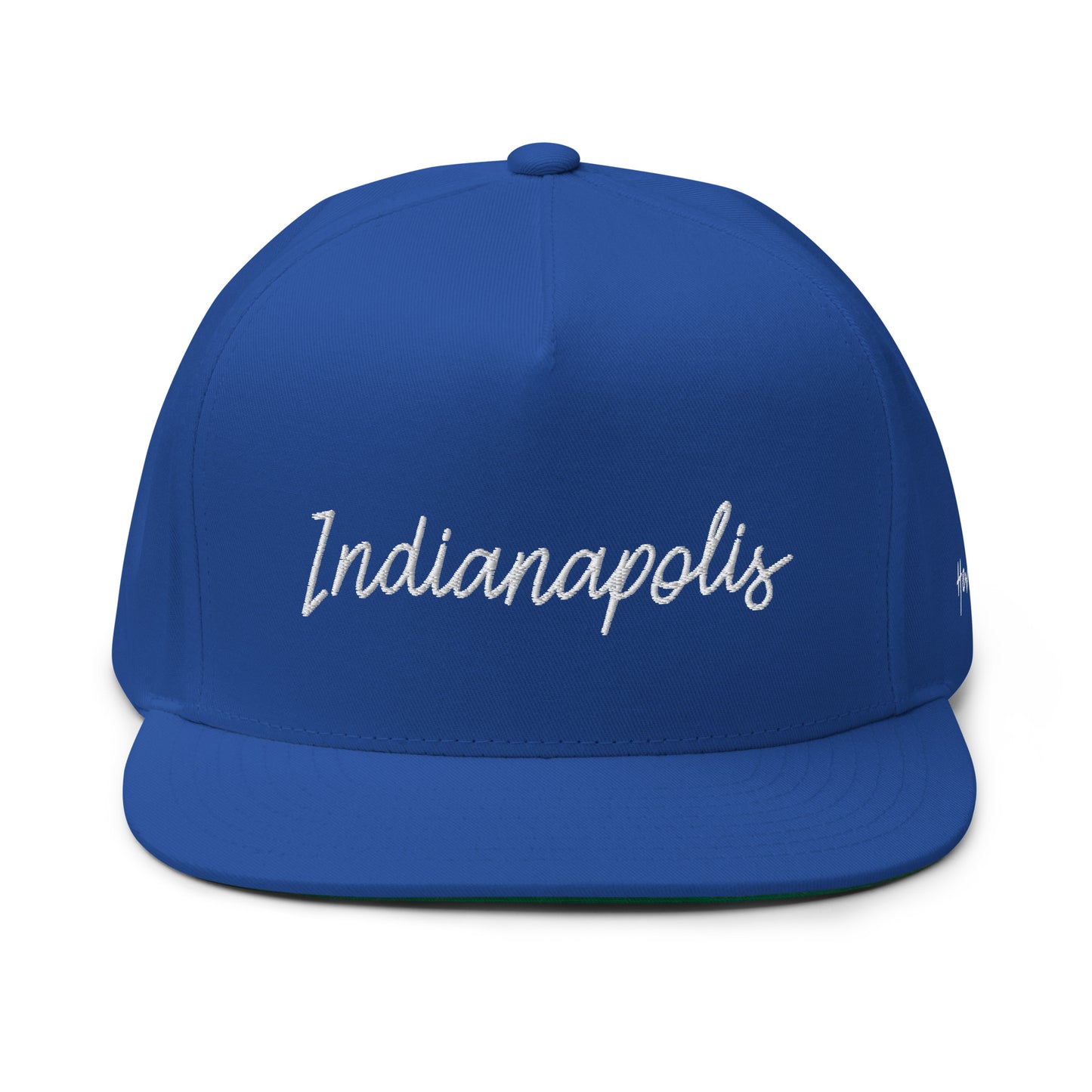 Indianapolis Retro Script 5 Panel A-Frame Snapback Hat