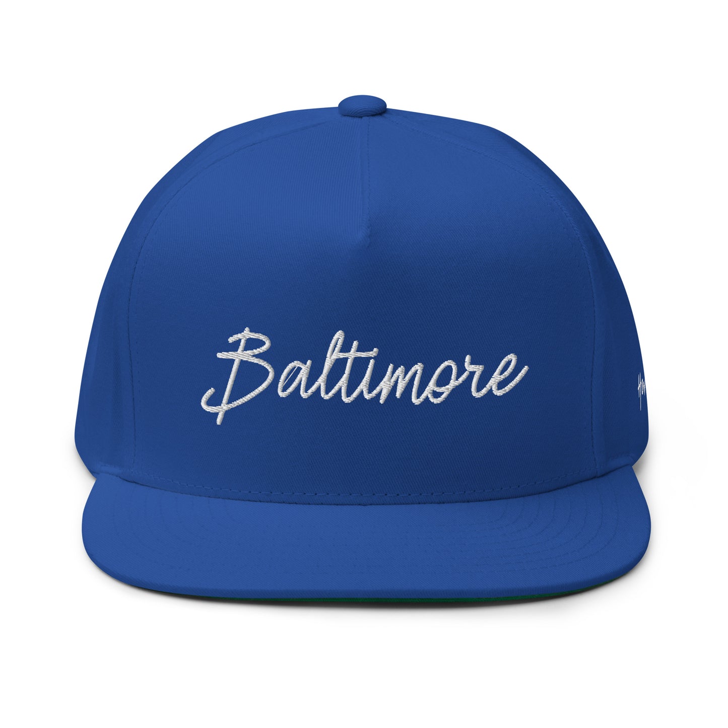 Baltimore Retro Script 5 Panel A-Frame Snapback Hat
