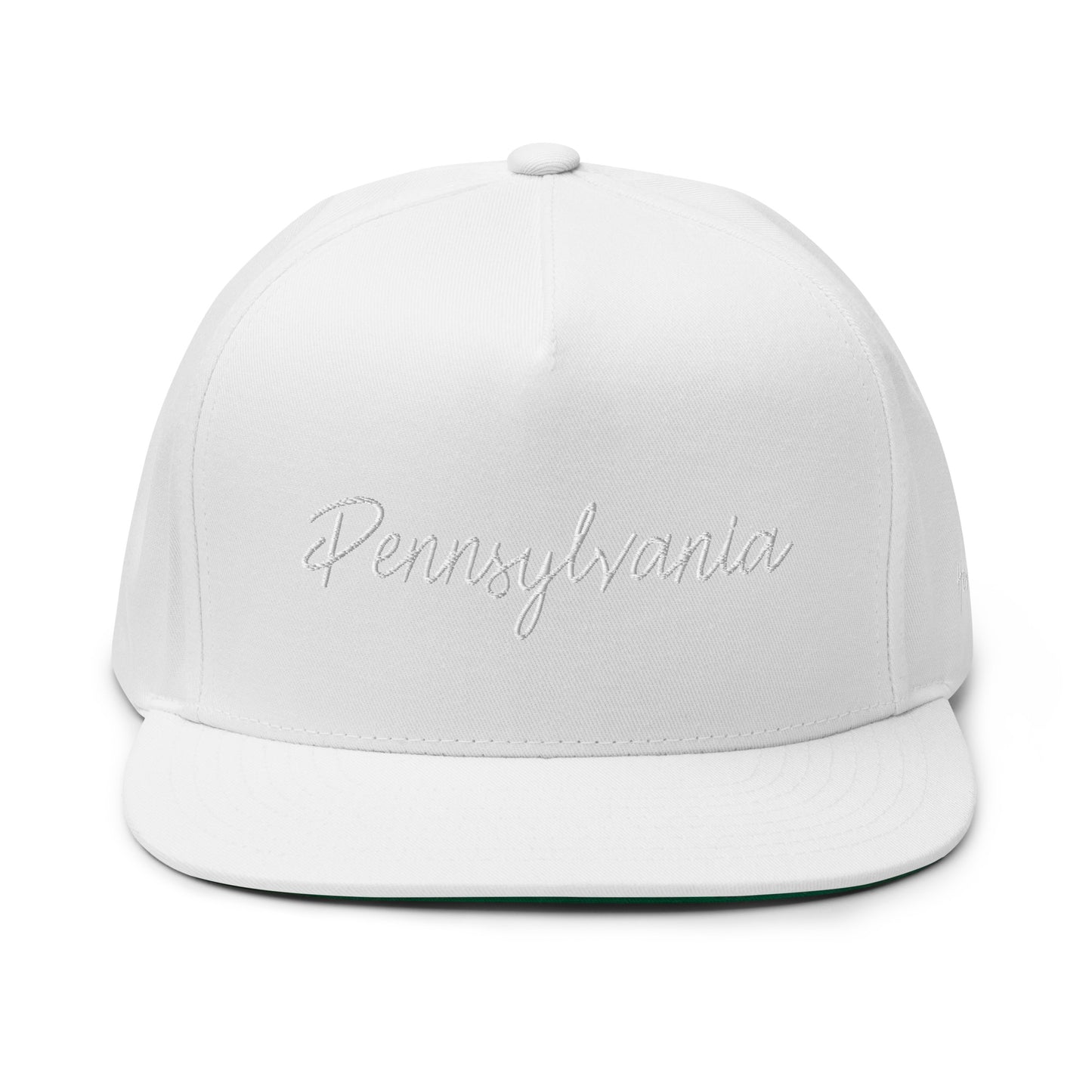 Pennsylvania Retro Script 5 Panel A-Frame Snapback Hat