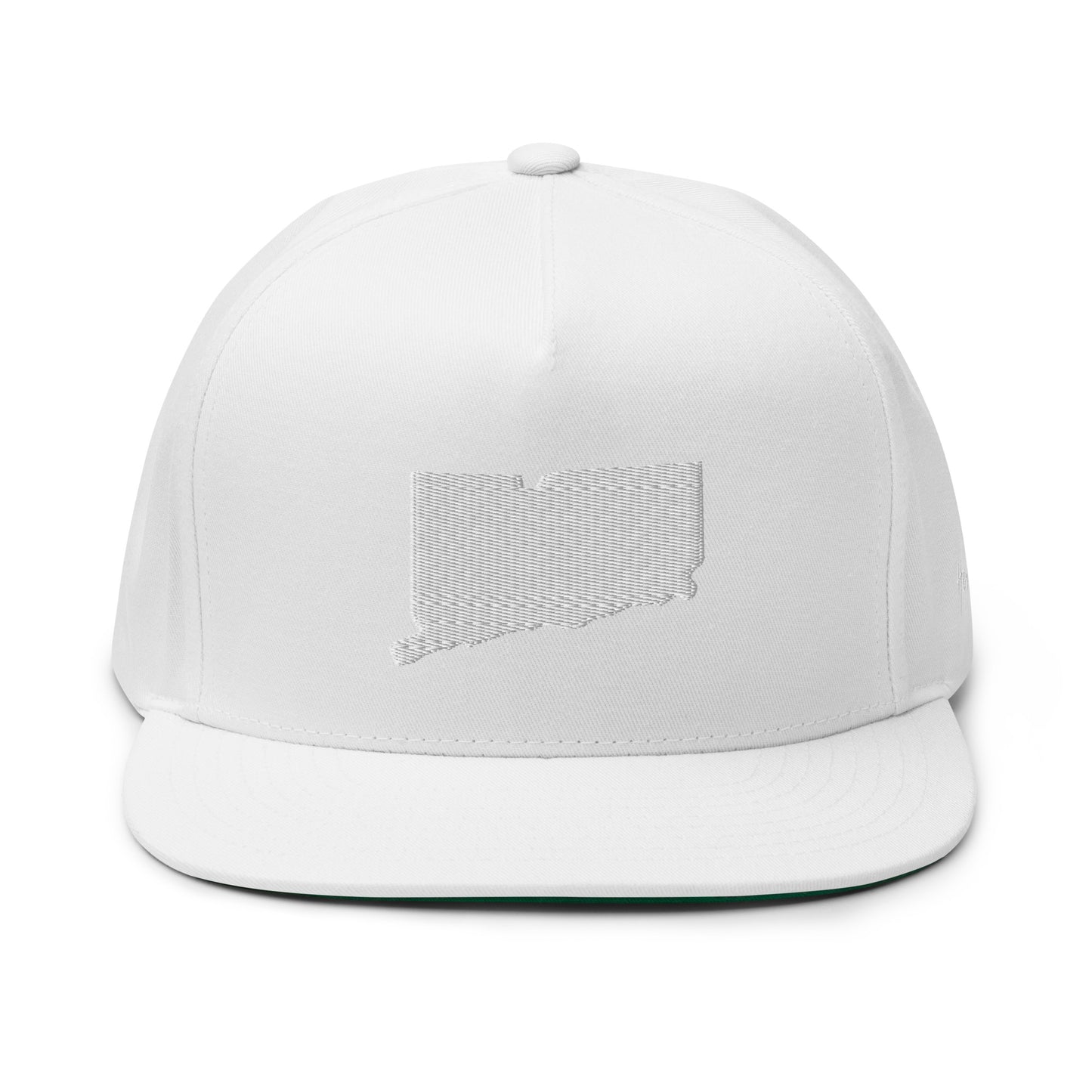 Connecticut State Silhouette 5 Panel A-Frame Snapback Hat