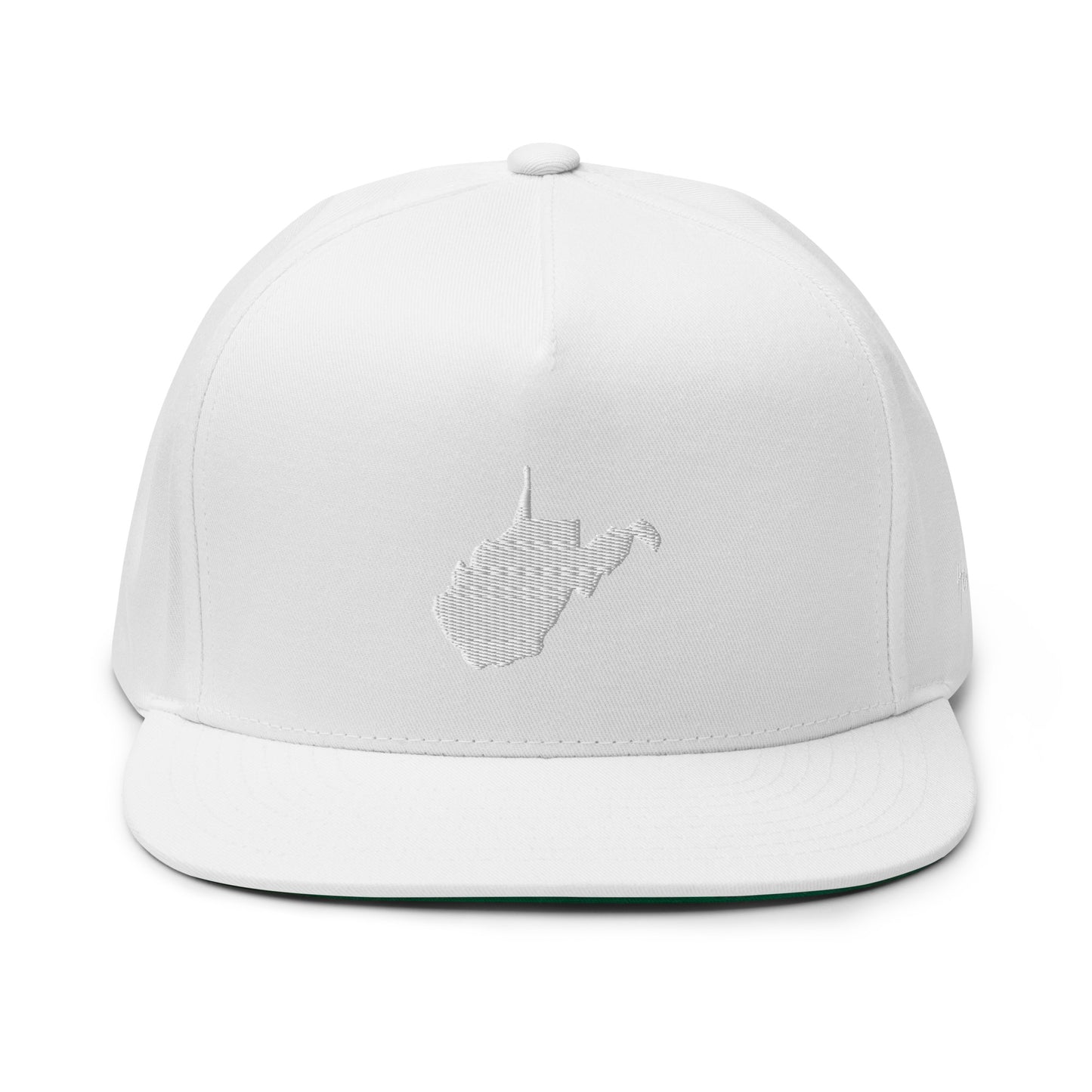 West Virginia State Silhouette 5 Panel A-Frame Snapback Hat
