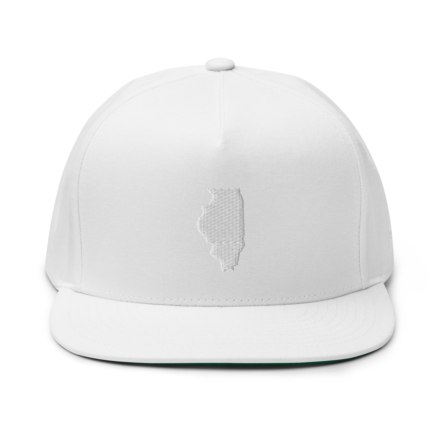 Illinois State Silhouette 5 Panel A-Frame Snapback Hat