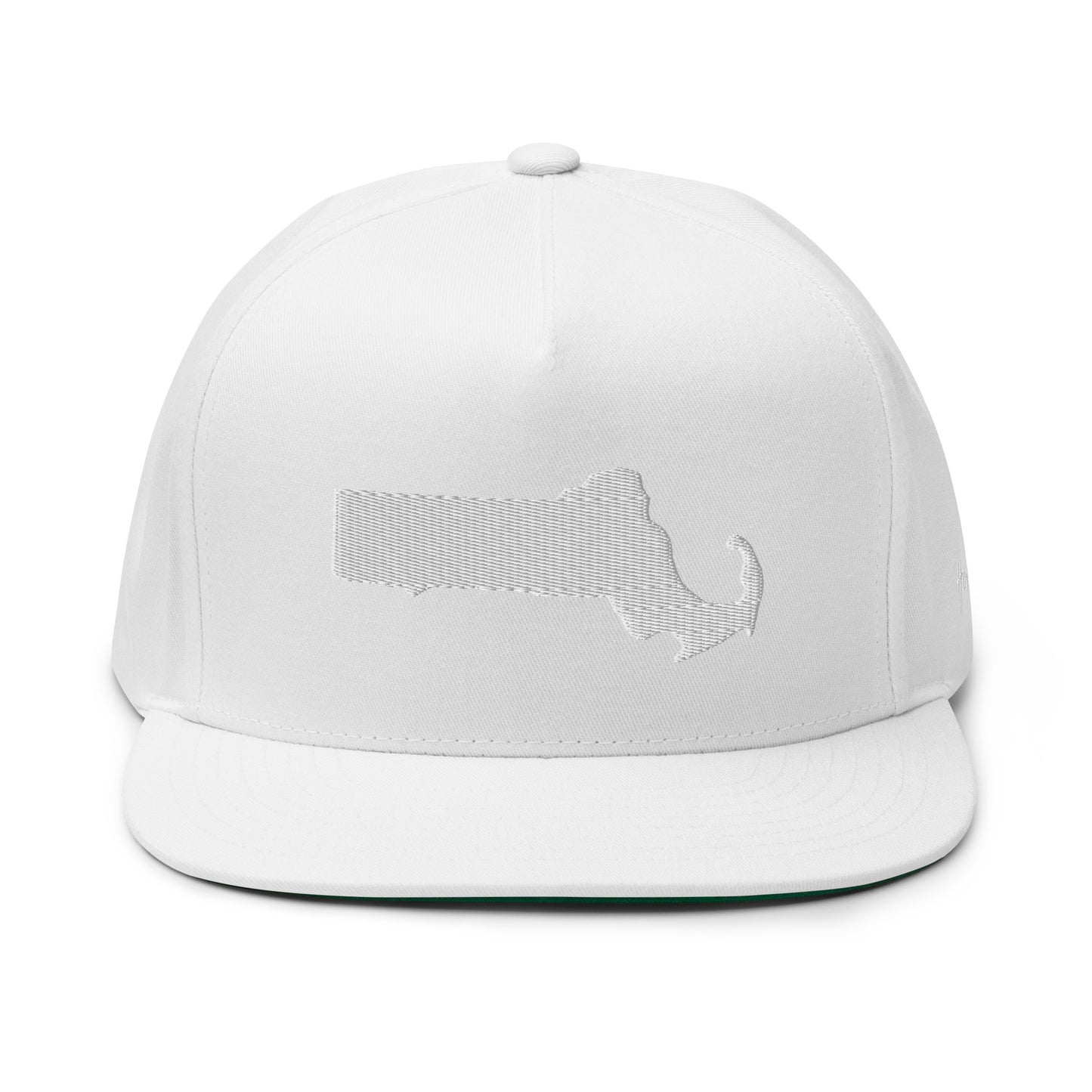 Massachusetts State Silhouette 5 Panel A-Frame Snapback Hat