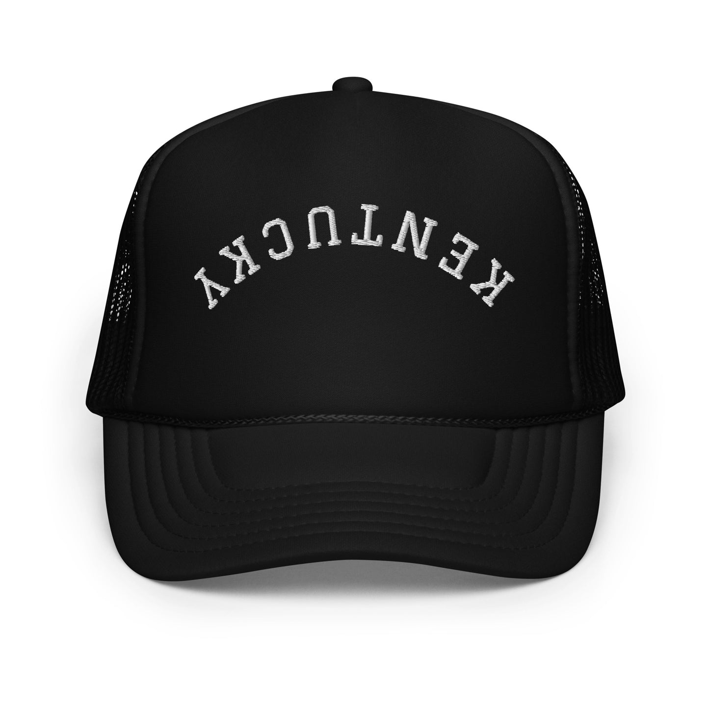 Kentucky Upside Down Arch Foam 5 Panel A-Frame Snapback Trucker Hat