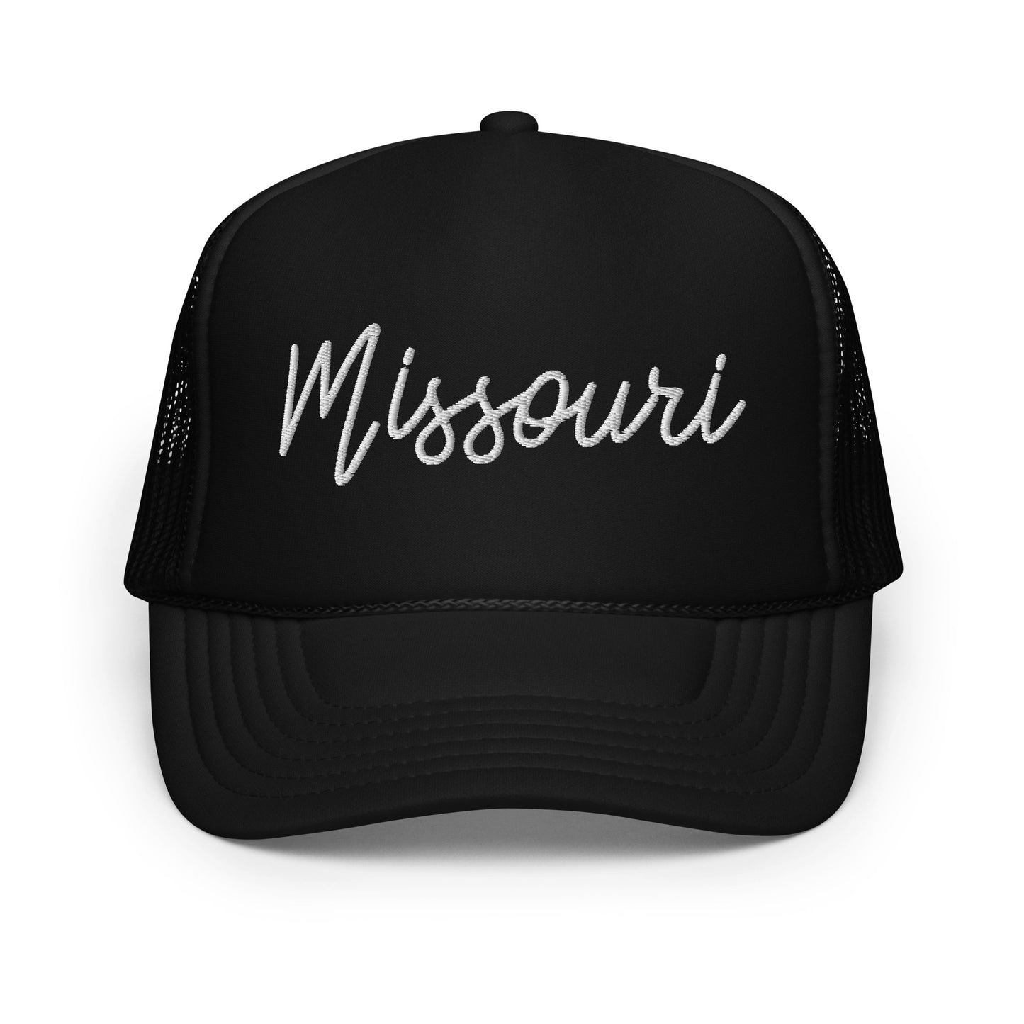Missouri Retro Script Foam 5 Panel A-Frame Snapback Trucker Hat